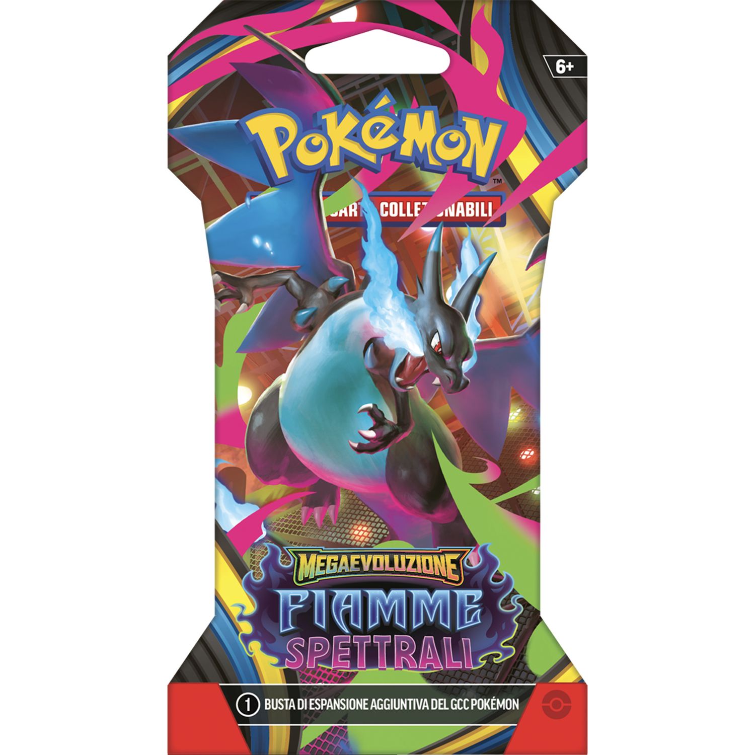 Pokémon megaevoluzione - fiamme spettrali in paper sleeve assortito - POKEMON