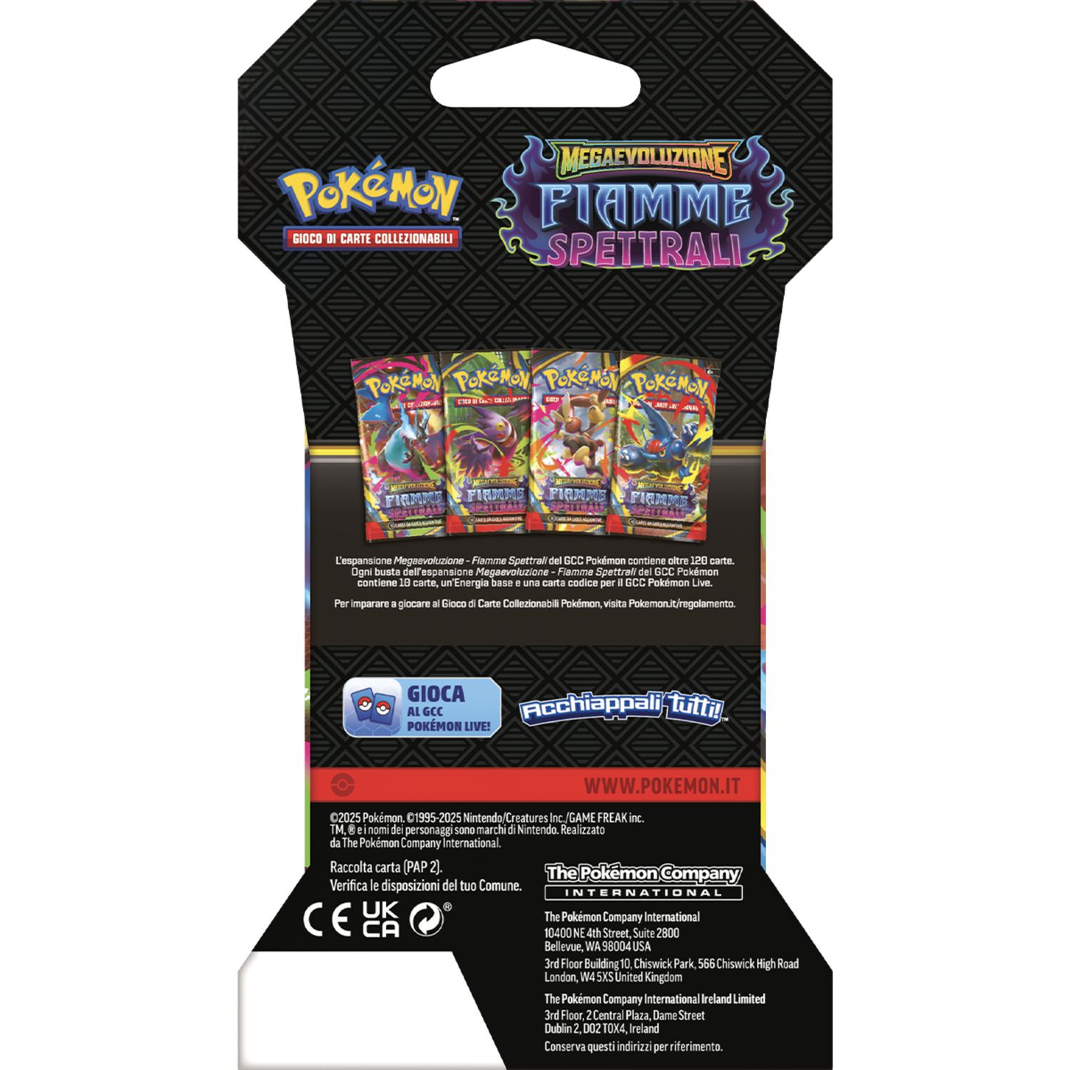 Pokémon megaevoluzione - fiamme spettrali in paper sleeve assortito - POKEMON