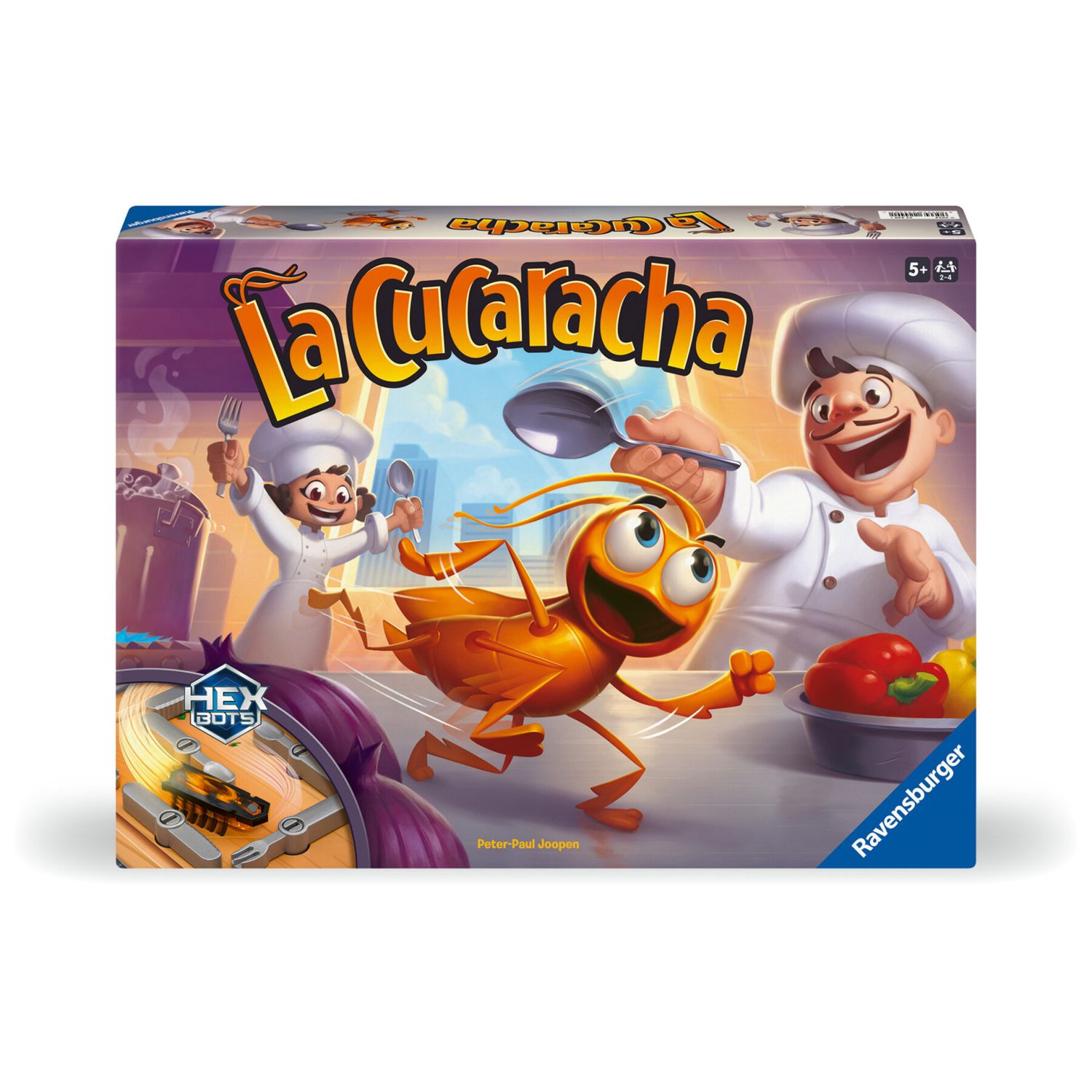 Ravensburger 22440 - la cucaracha - gioco d'azione con scarafaggio elettronico per grandi e piccini, per 2-4 giocatori, per bambini dai 5 anni - RAVENSBURGER