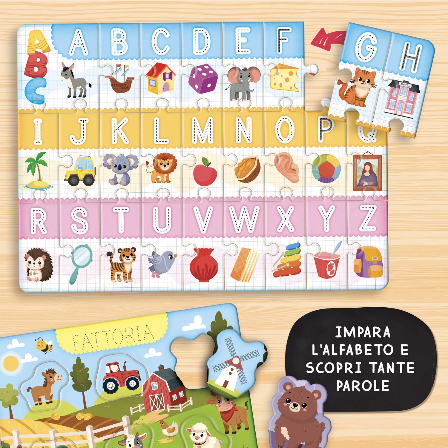 Carotina dadi educativi gioco delle parole - LISCIANI