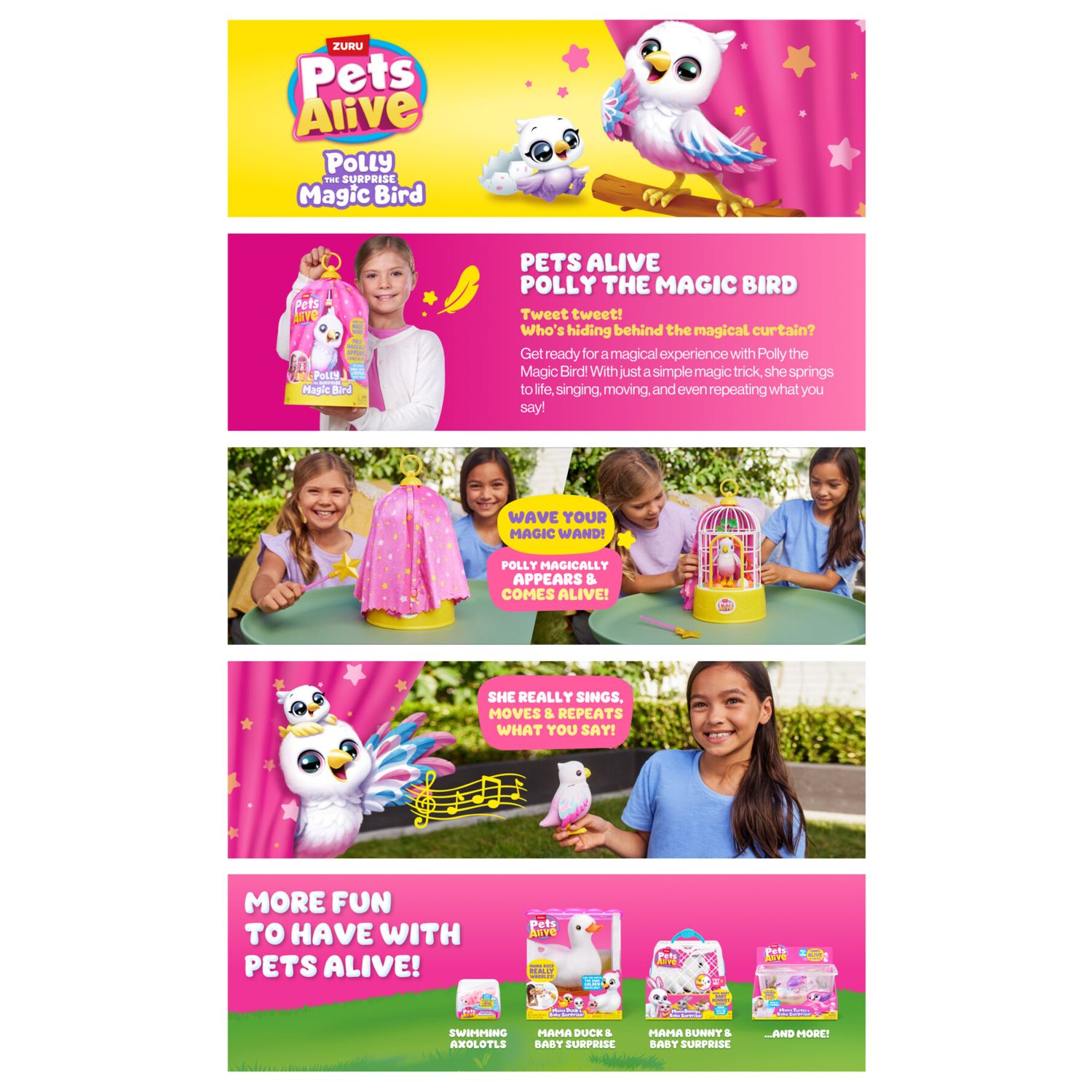 Pets alive polly the magic bird - PETS ALIVE