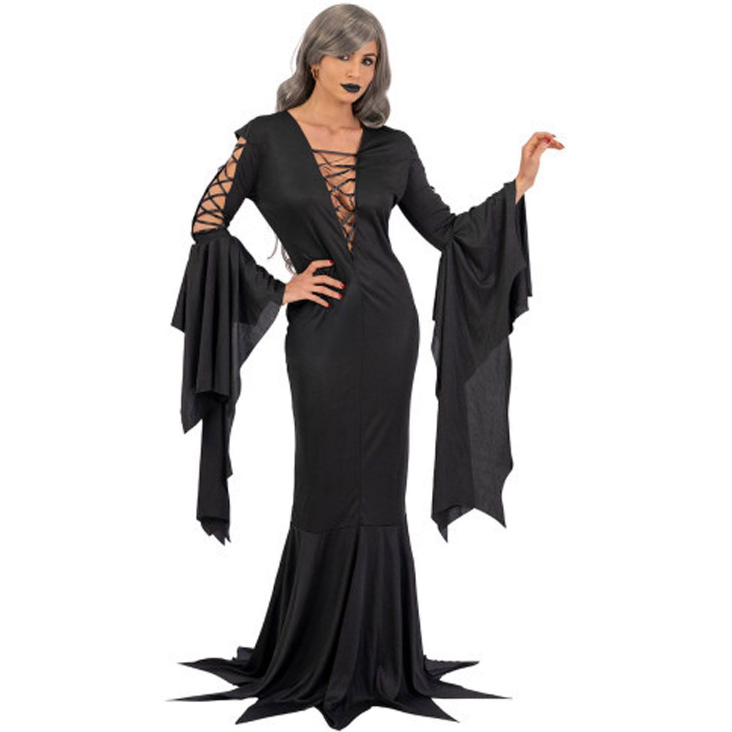 Costume morticia donna halloween - CARNIVAL TOYS