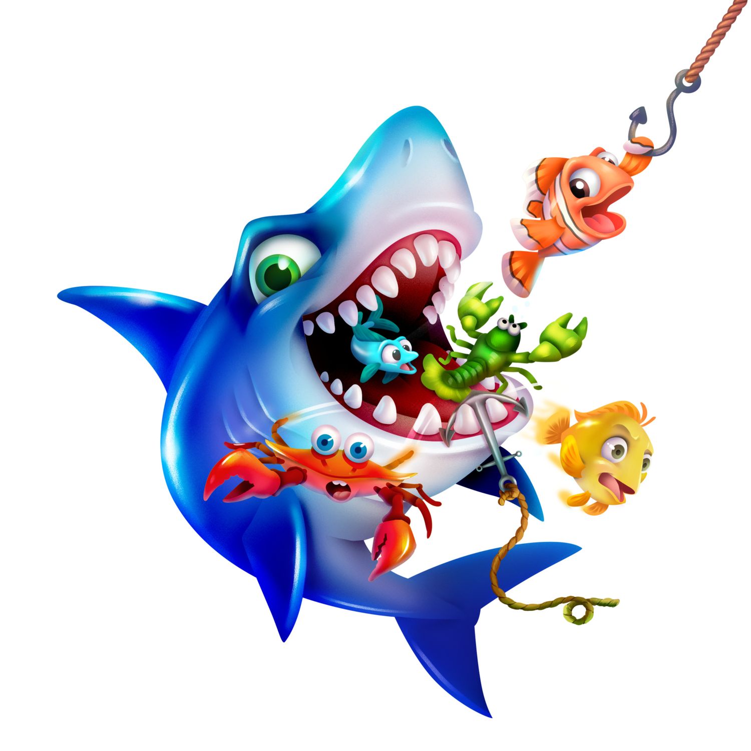 Sfida lo squalo – gioco da tavolo interattivo per bambini dai 4 anni – gioco d’azione e riflessi – pesca e sorprese - 