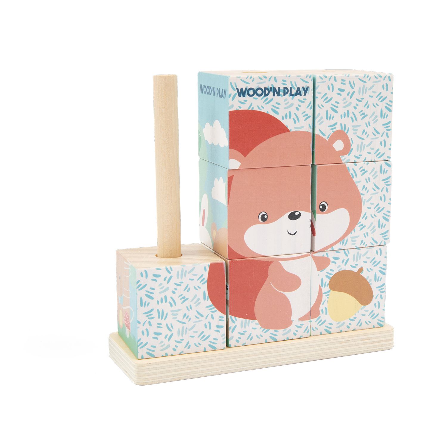 Puzzle a cubi - WOOD 'N' PLAY