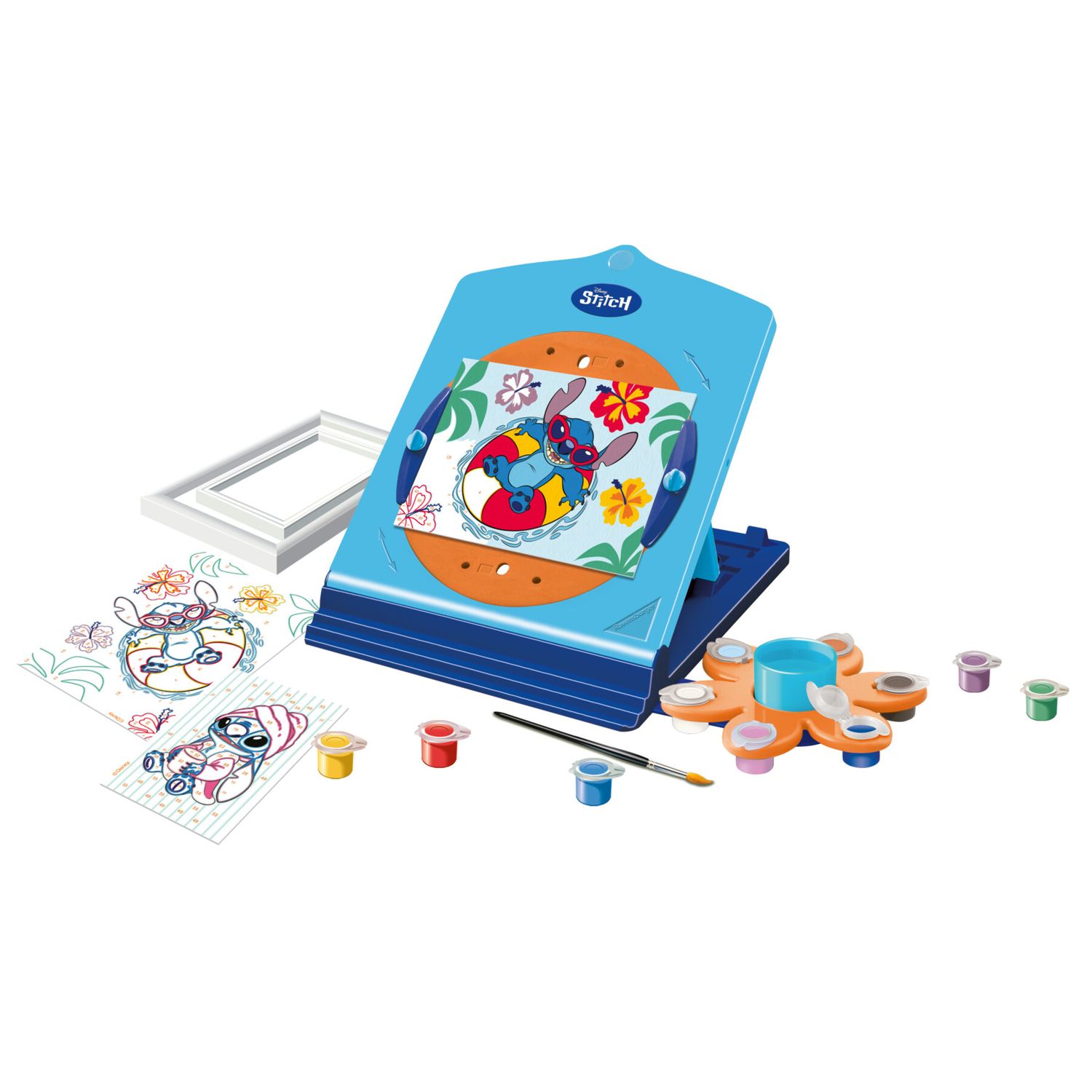 Ravensburger - il mio fantastico atelier disney stitch, set con cavalletto tema stitch, dipingere con i numeri, gioco creativo bambini 7+ anni - CREART, RAVENSBURGER, Disney, Disney Stitch