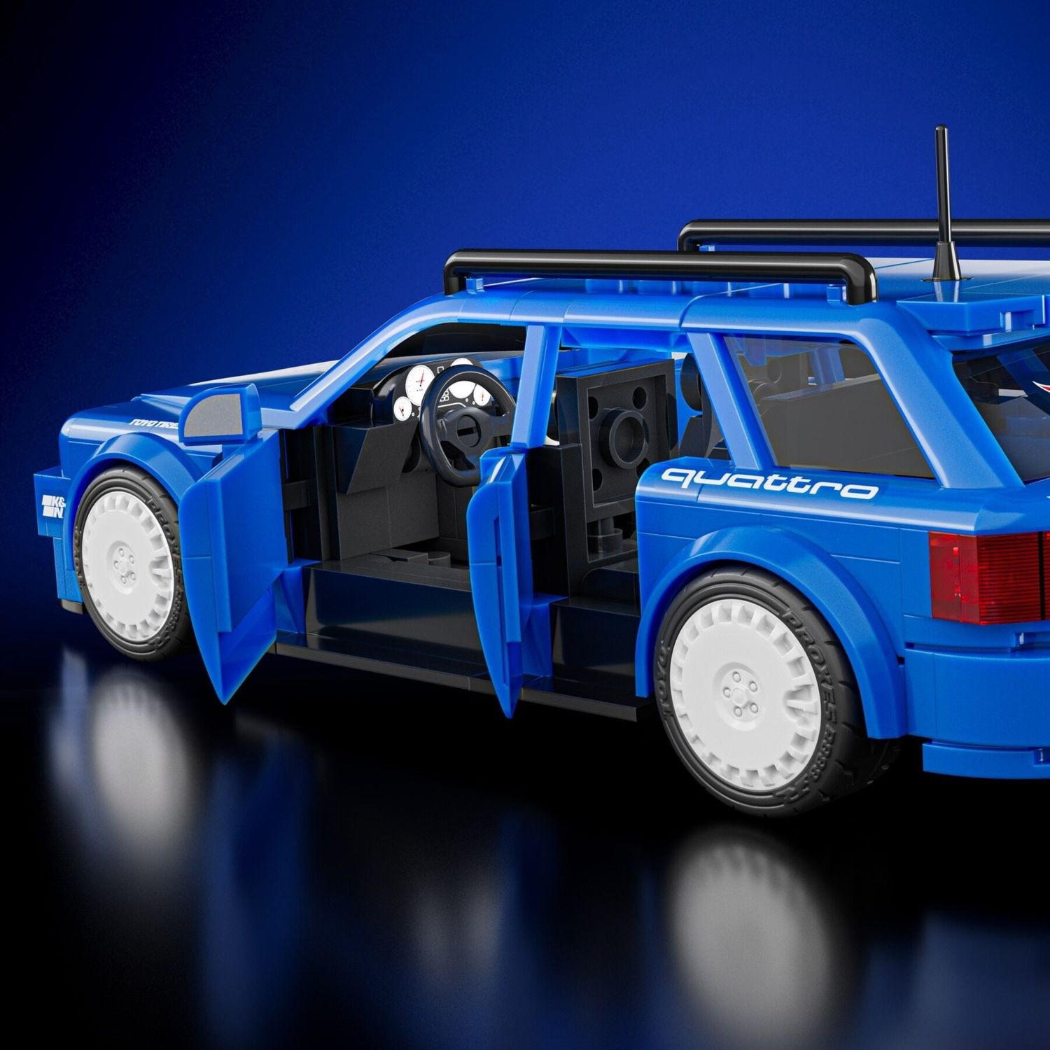 Hot wheels brick shop '94 audi avant rs2 set da costruire 252 pezzi - mattel - BRICK SHOP, Hot Wheels