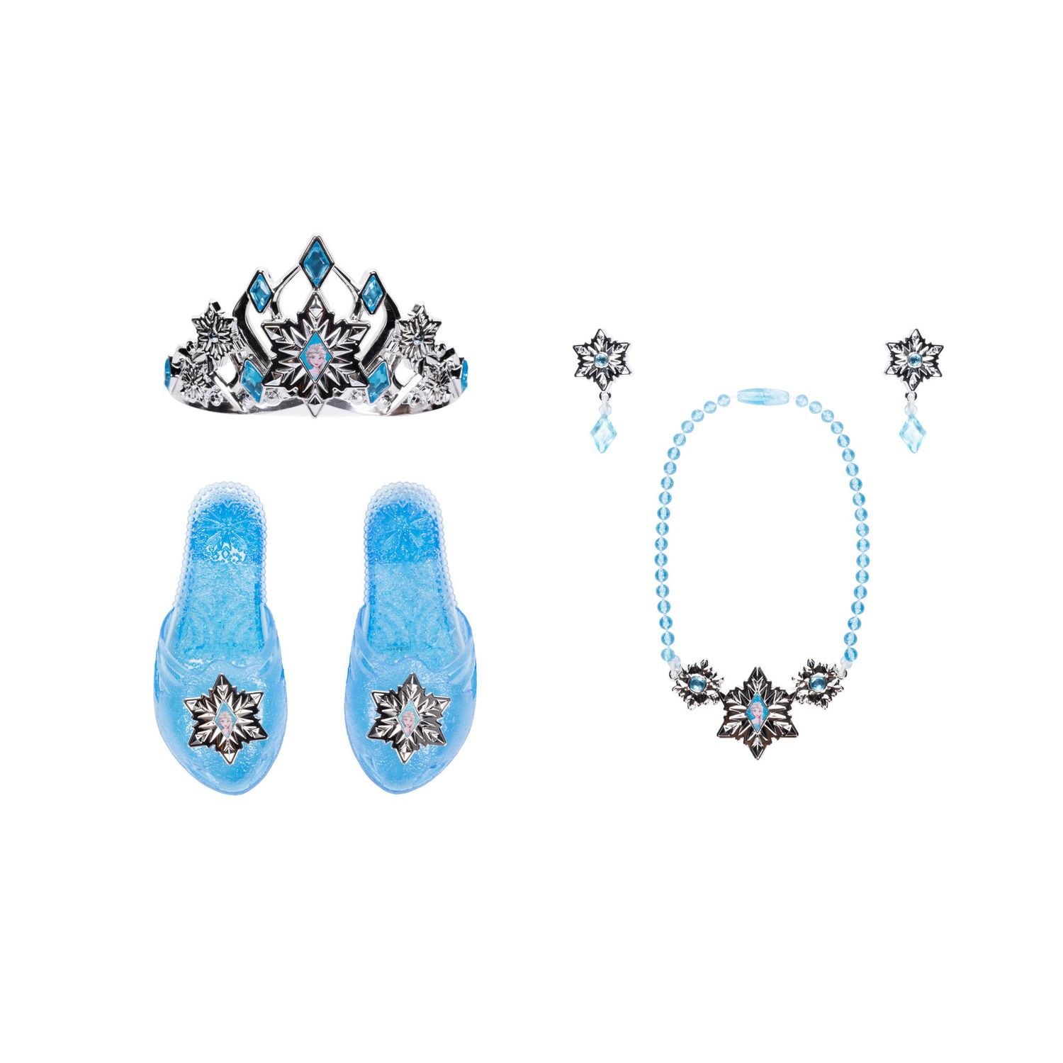 Disney frozen - set di accessori ispirati a elsa classic. include scarpette, tiara e gioielli - Frozen