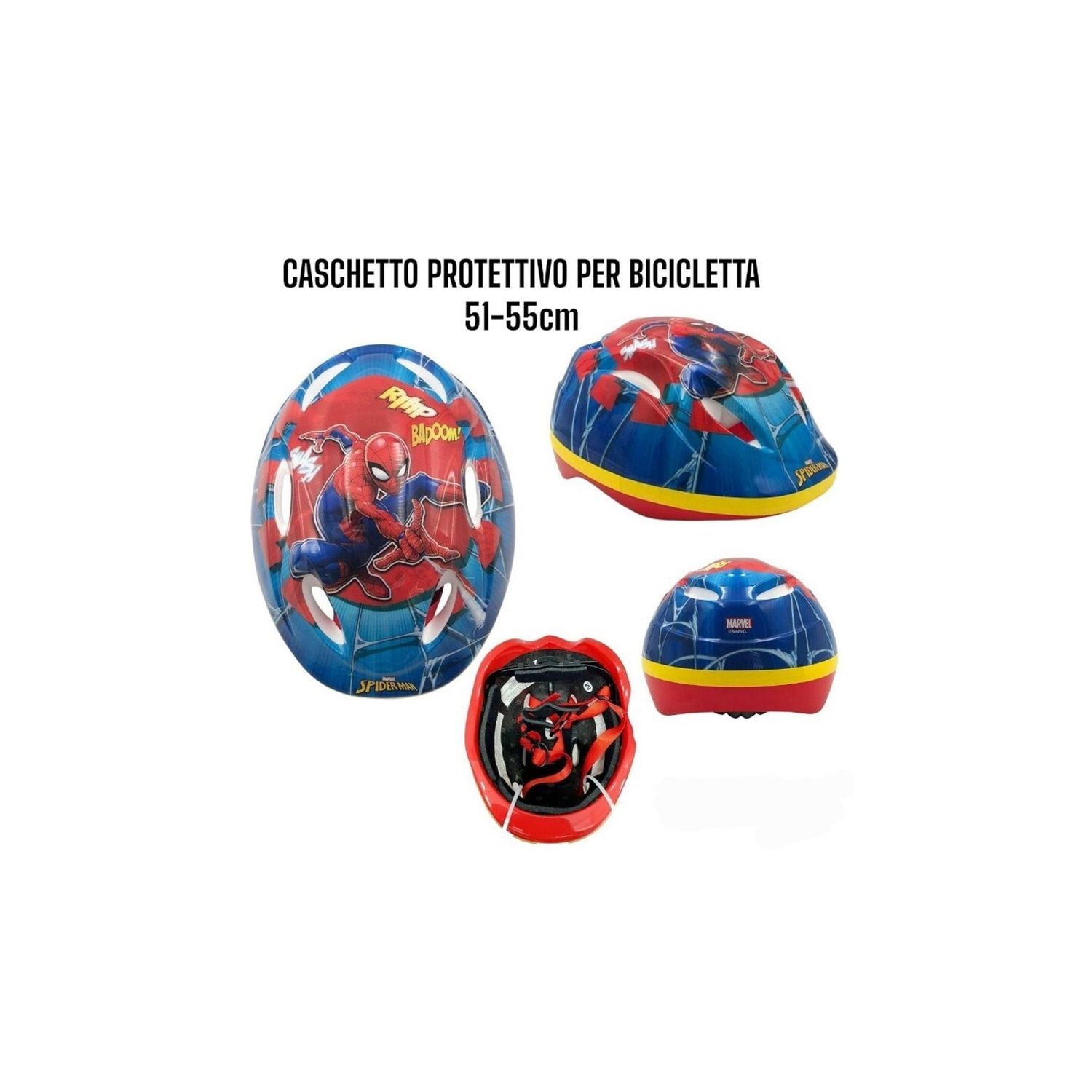 Casco bicicletta bambino spider-man – 51-55 cm - Spiderman