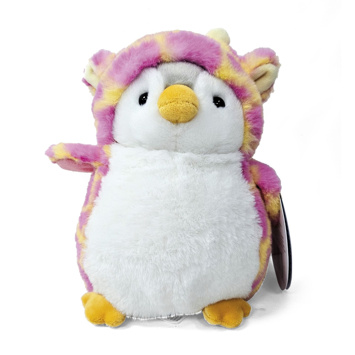 Peluche pinguino travestito 16 cm - unicorno, draghetto o giraffa - morbido e colorato - AMI PLUSH
