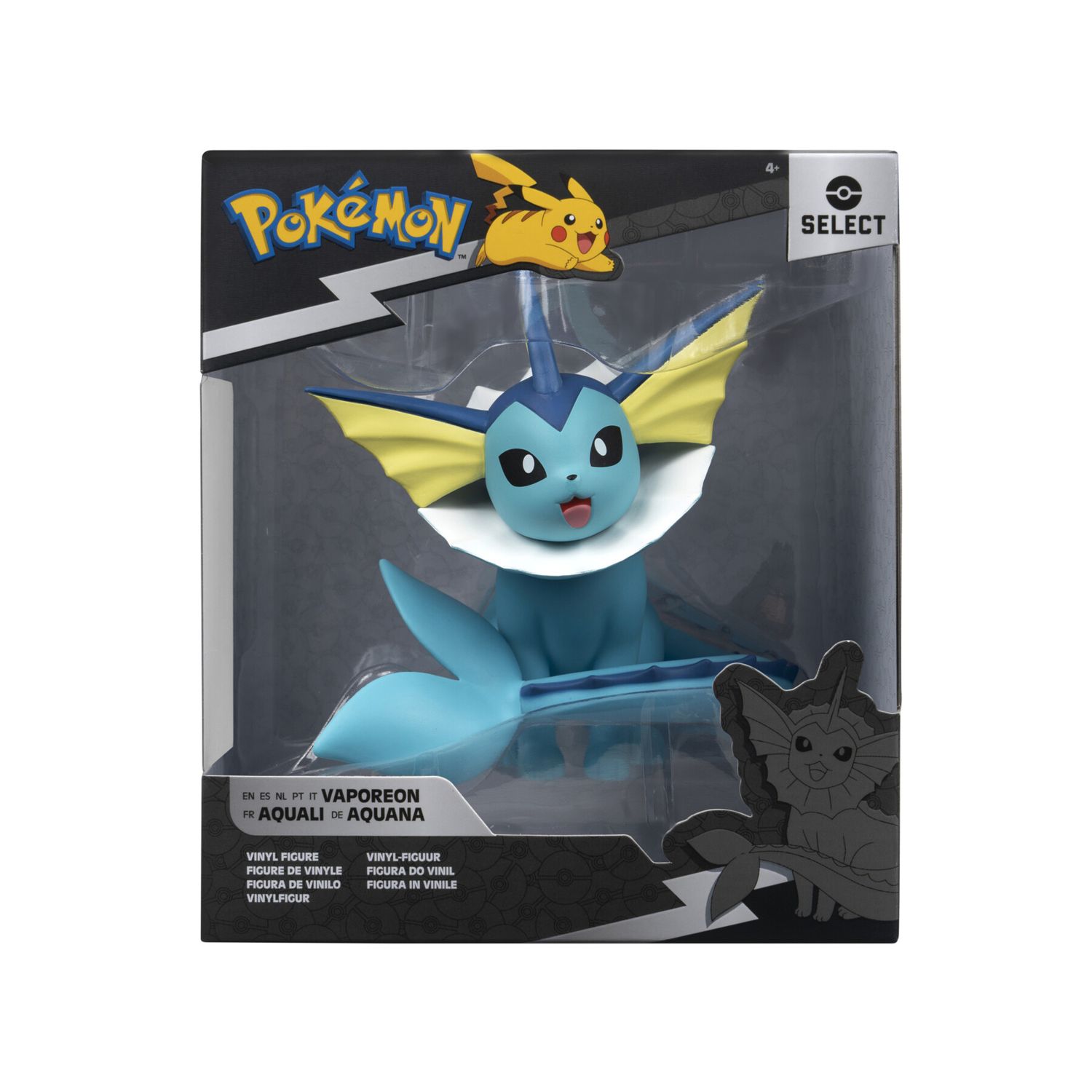 Jazwares - Pokemon - Figure In Vinile 12cm - Vaporeon - Immagine 3