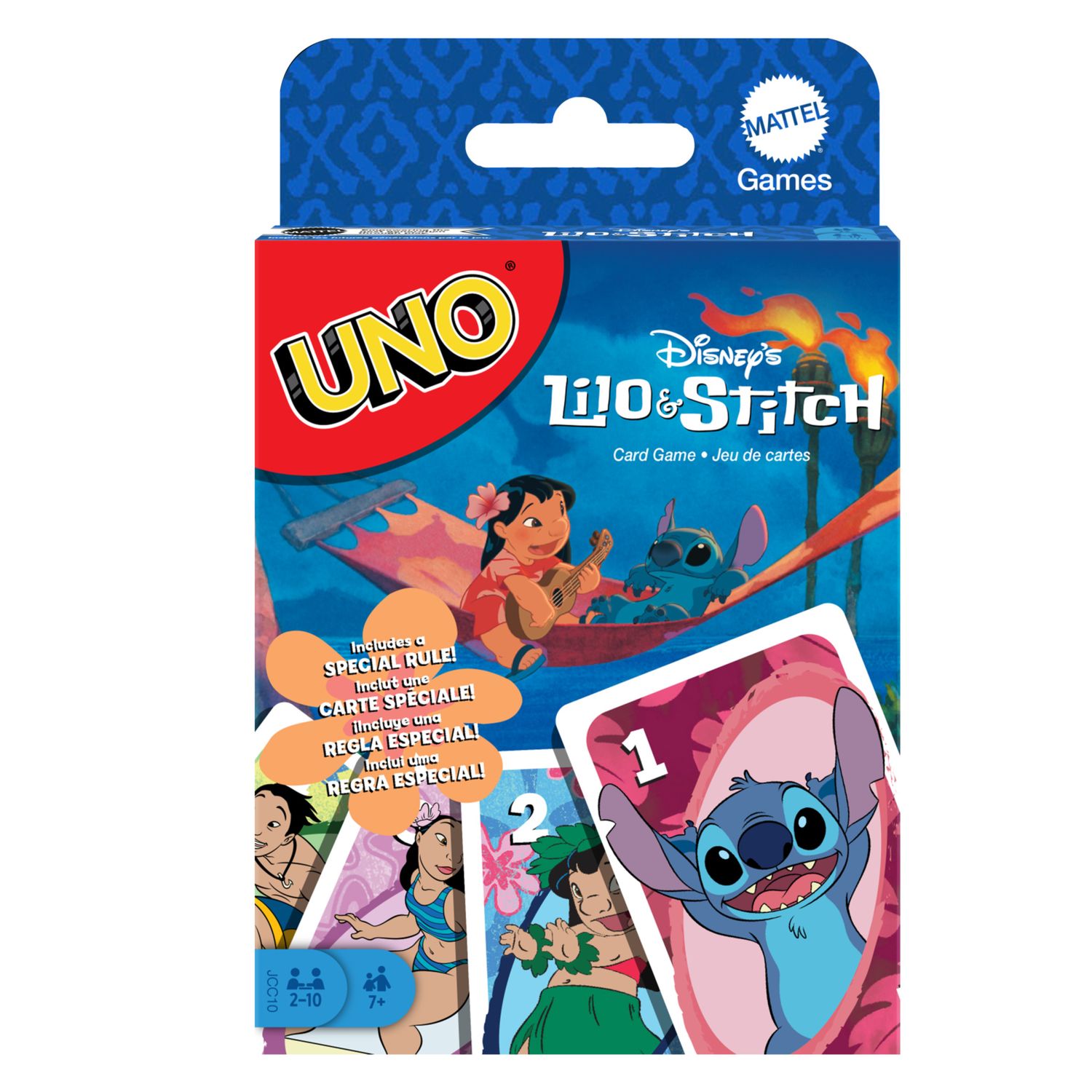 Mattel games - uno disney lilo e stitch, versione dell'iconico gioco di carte per tutta la famiglia, regole speciali e carte ispirate al film disney - UNO, Disney, Disney Stitch