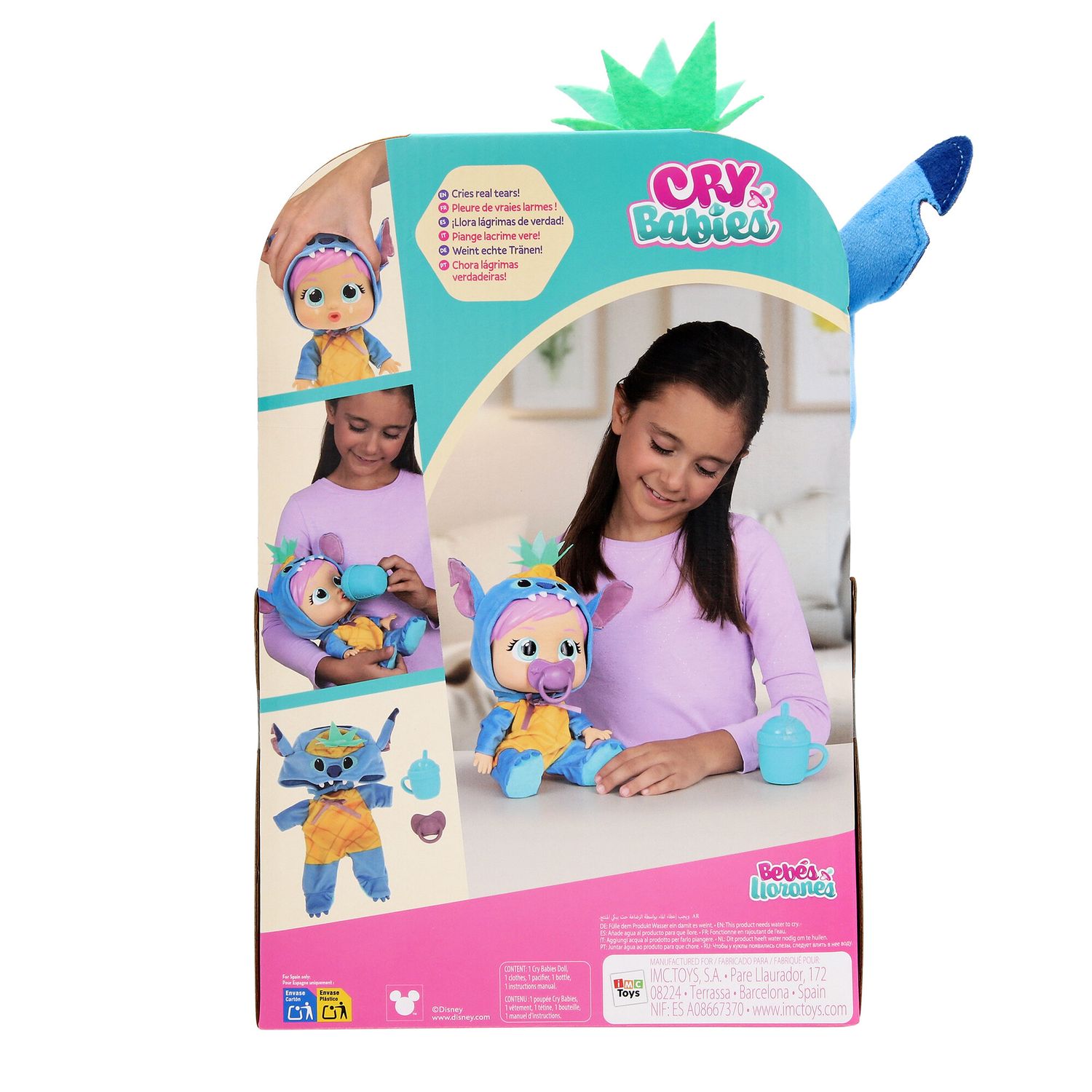 Cry babies loving care stitch – bambola interattiva - CRY BABIES, Disney, Disney Stitch