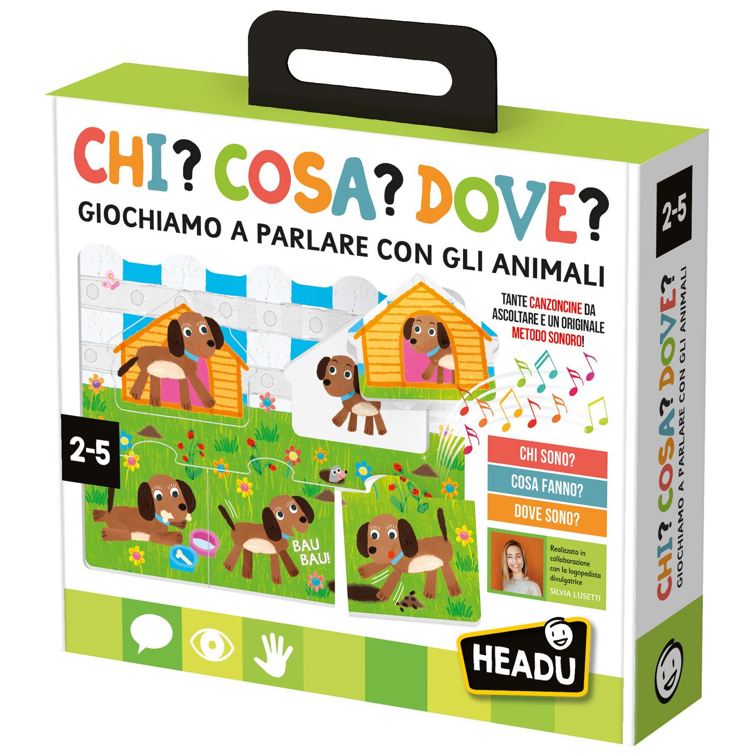 Chi, cosa, dove - gioco educativo per parlare con gli animali - HEADU