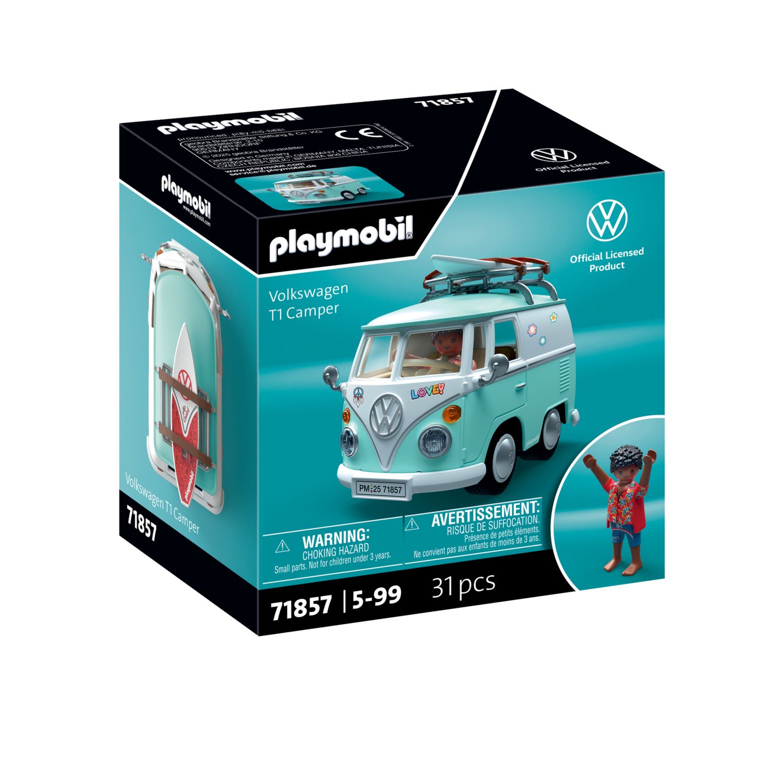Playmobil x volkswagen 71857 - t1 camper - veicolo da collezione - Playmobil