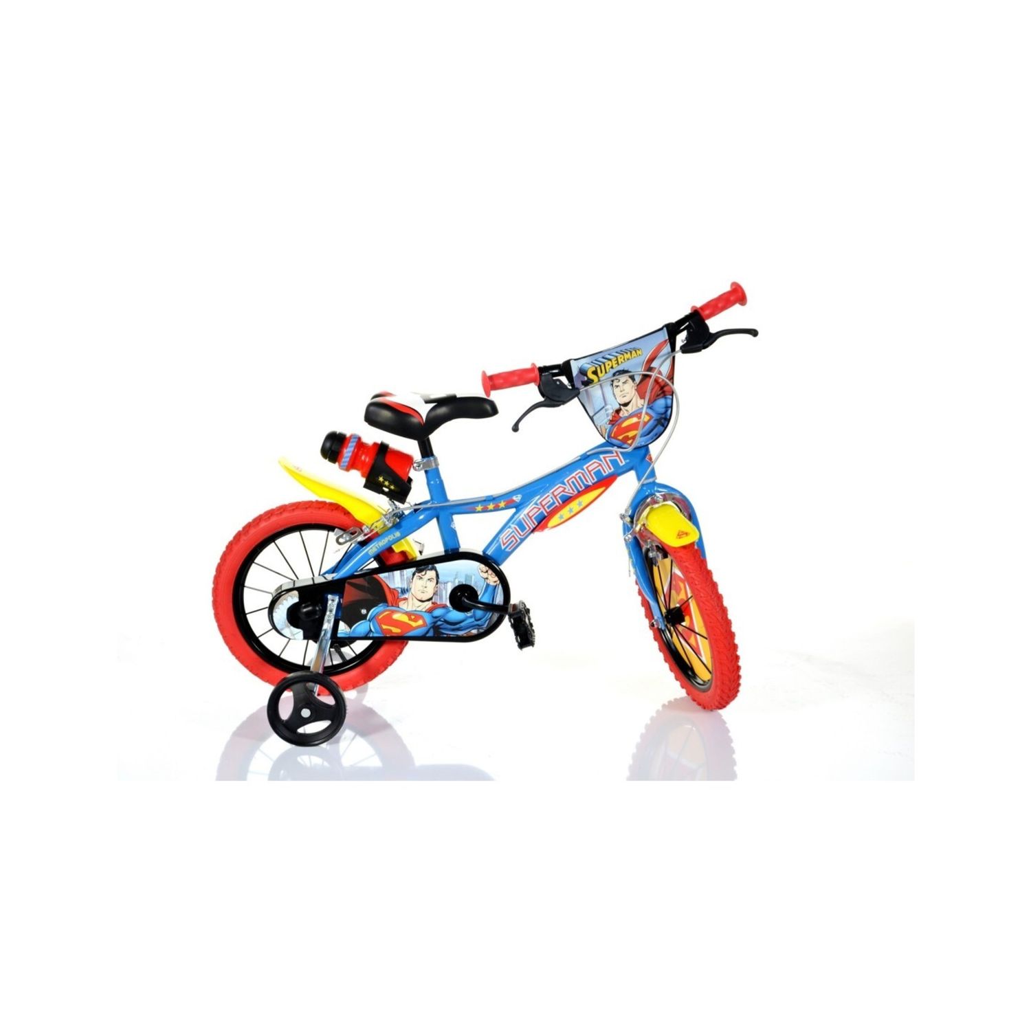 Bici 16" superman dino bikes – bicicletta da bimbo supereroe - SUPERMAN
