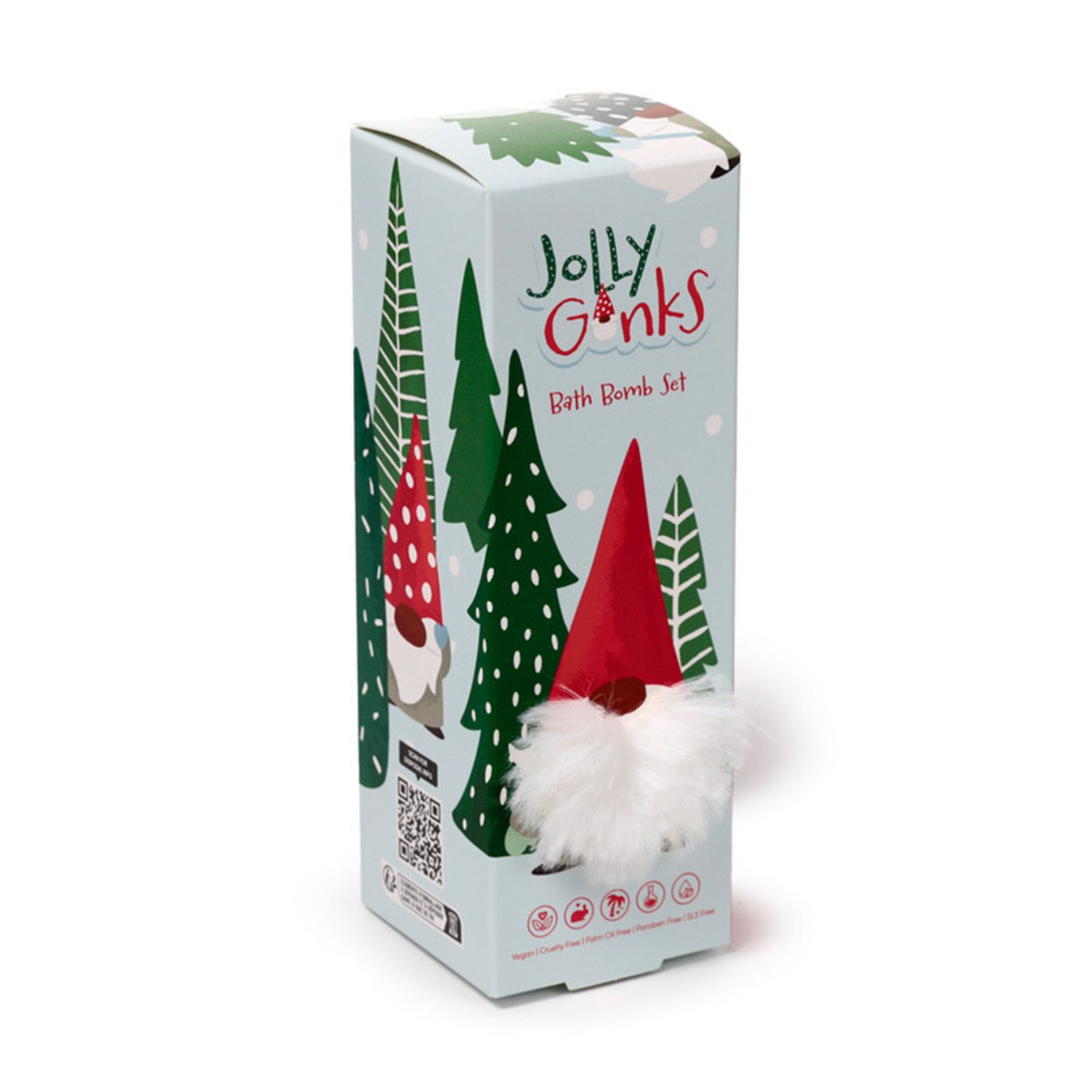 Set regalo di 3 bombe da bagno natalizie - gnomo - gonk - PUCKATOR