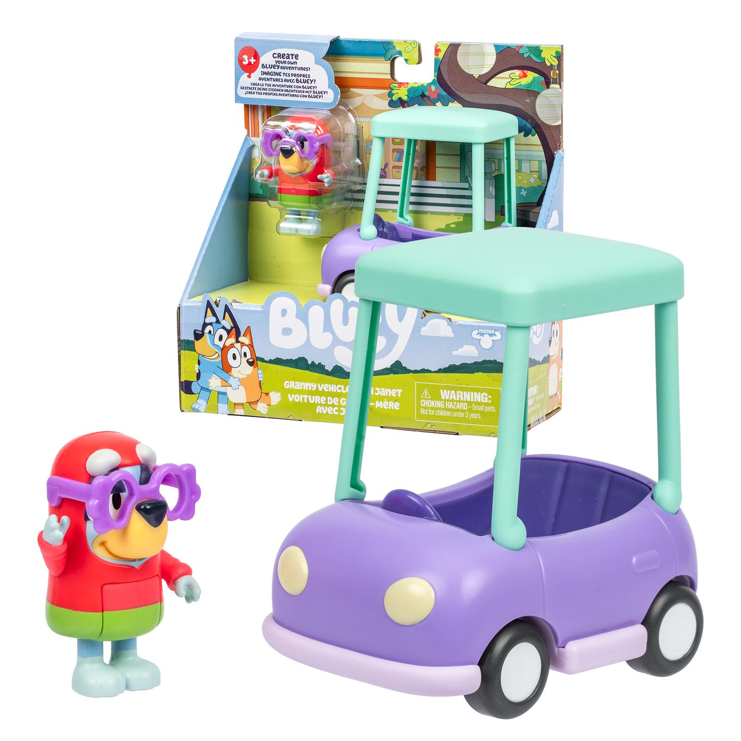 Bluey mini veicolo con personaggio assortito - BLUEY