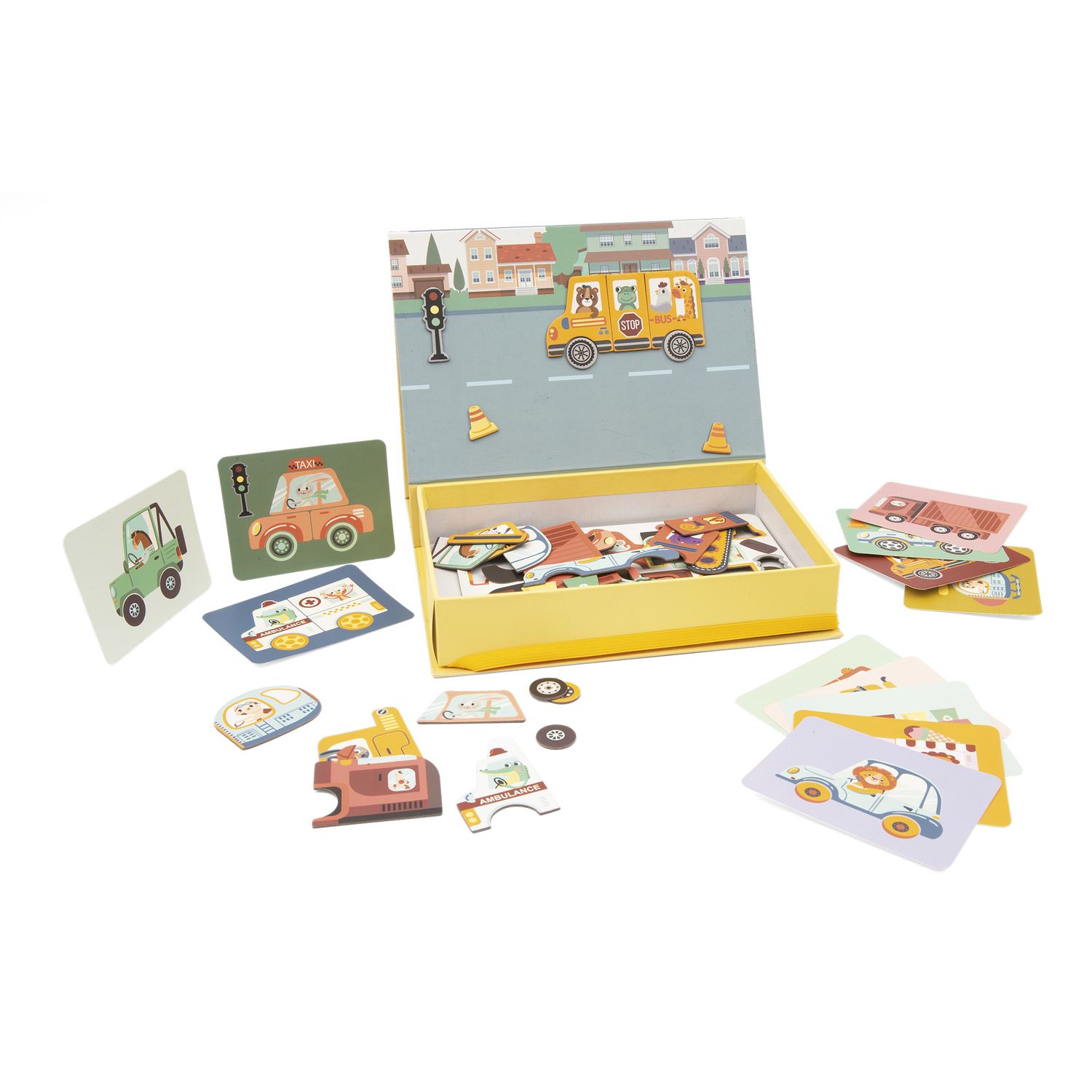 Valigetta magnetica veicoli - WOOD 'N' PLAY
