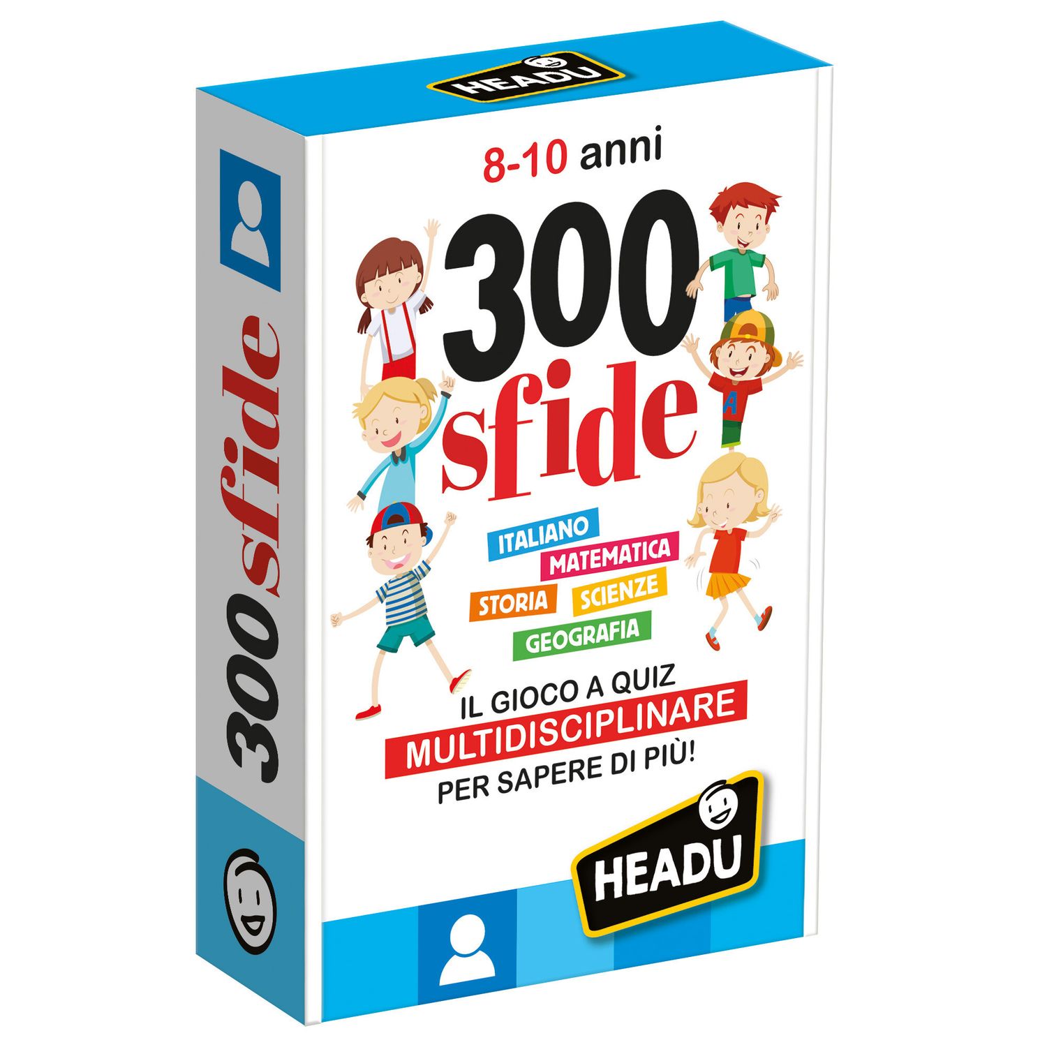 300 sfide 8-10 anni - quiz multidisciplinare per ragazzi - HEADU