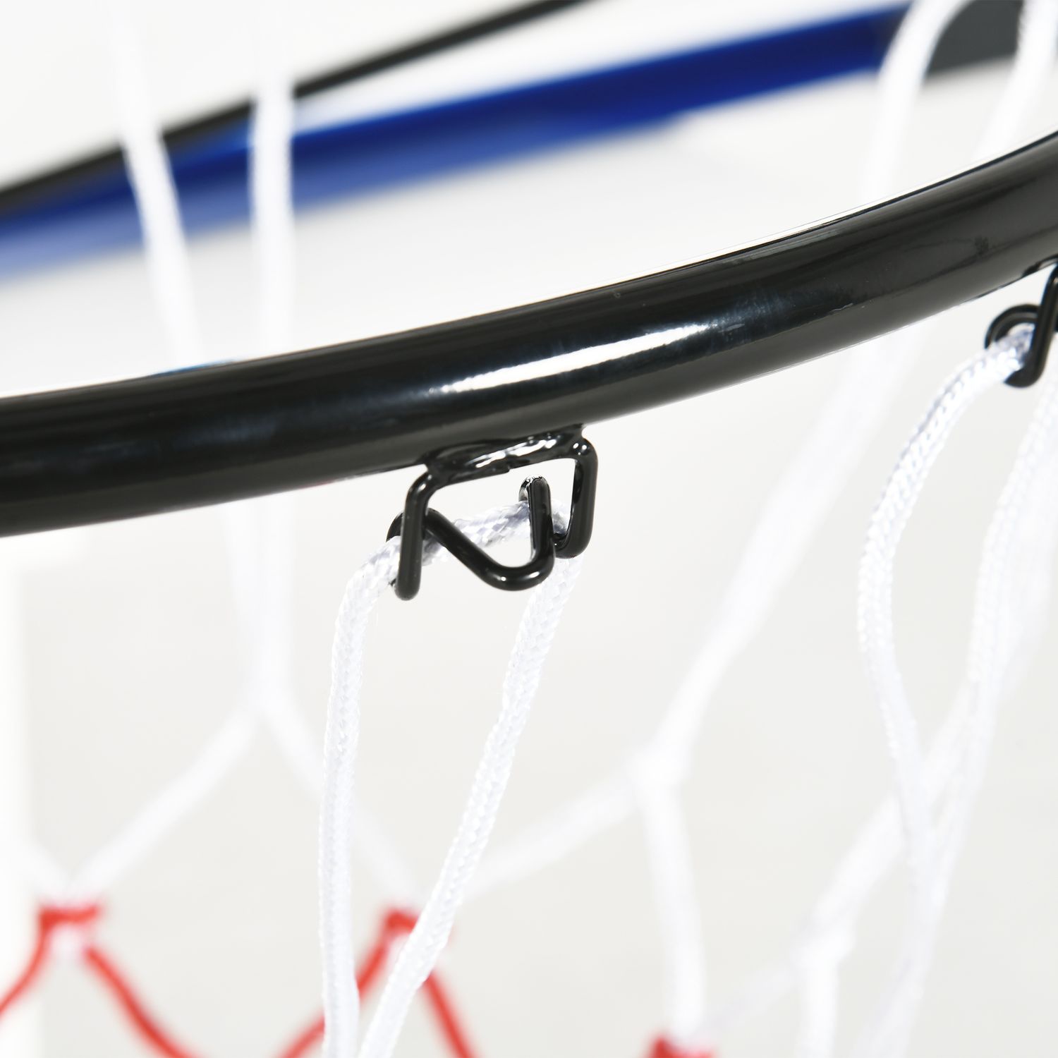 Canestro basket da muro con tabellone infrangibile e cerchio in acciaio, 113x61x73 cm - 