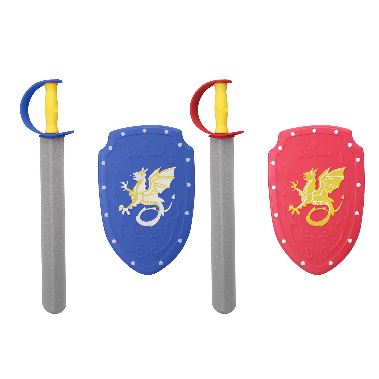 Set spada e scudo in gomma eva per bambini – colori assortiti - INVINCIBLE HEROES