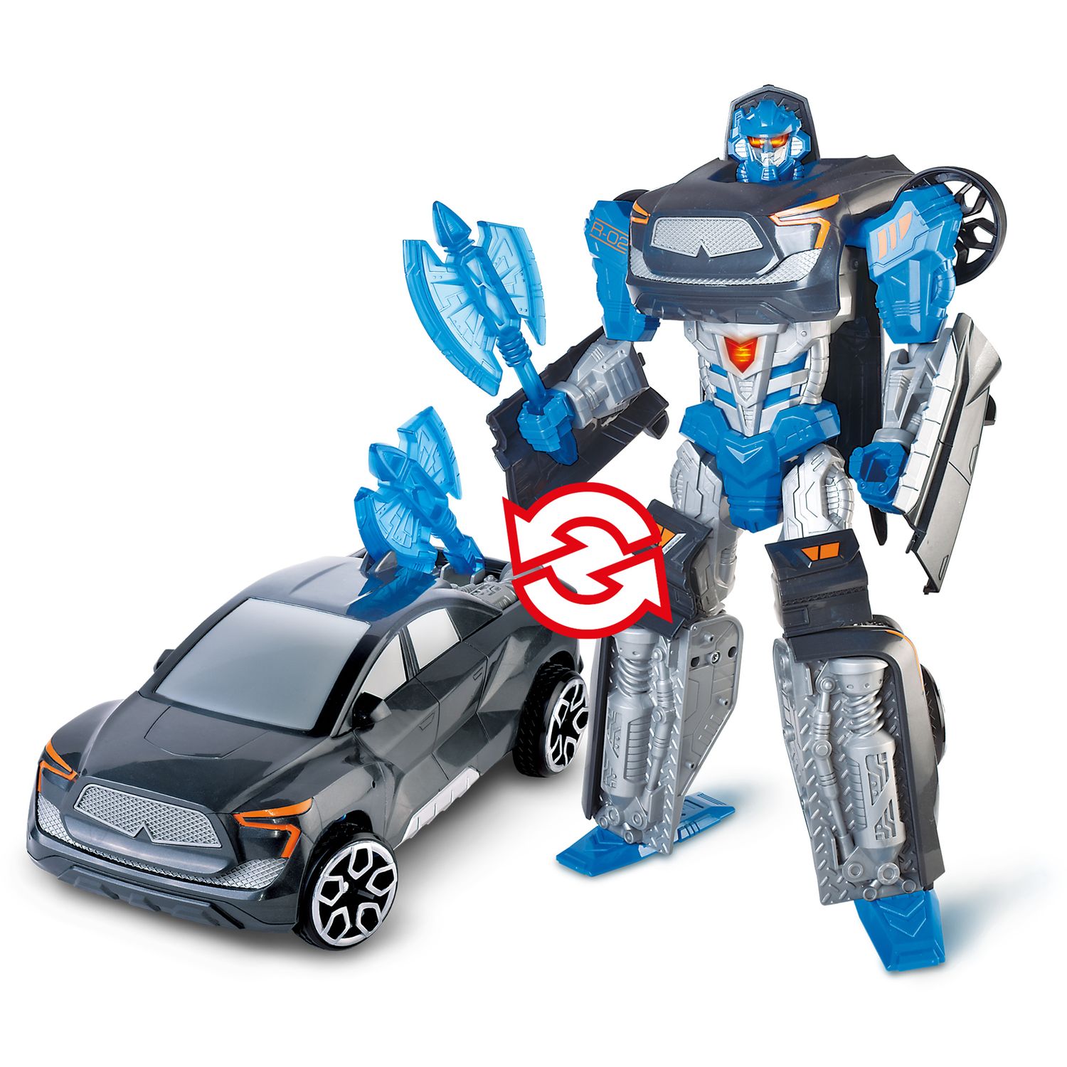 Cyber racer – robot trasformabile in auto con luci e suoni - INVINCIBLE HEROES