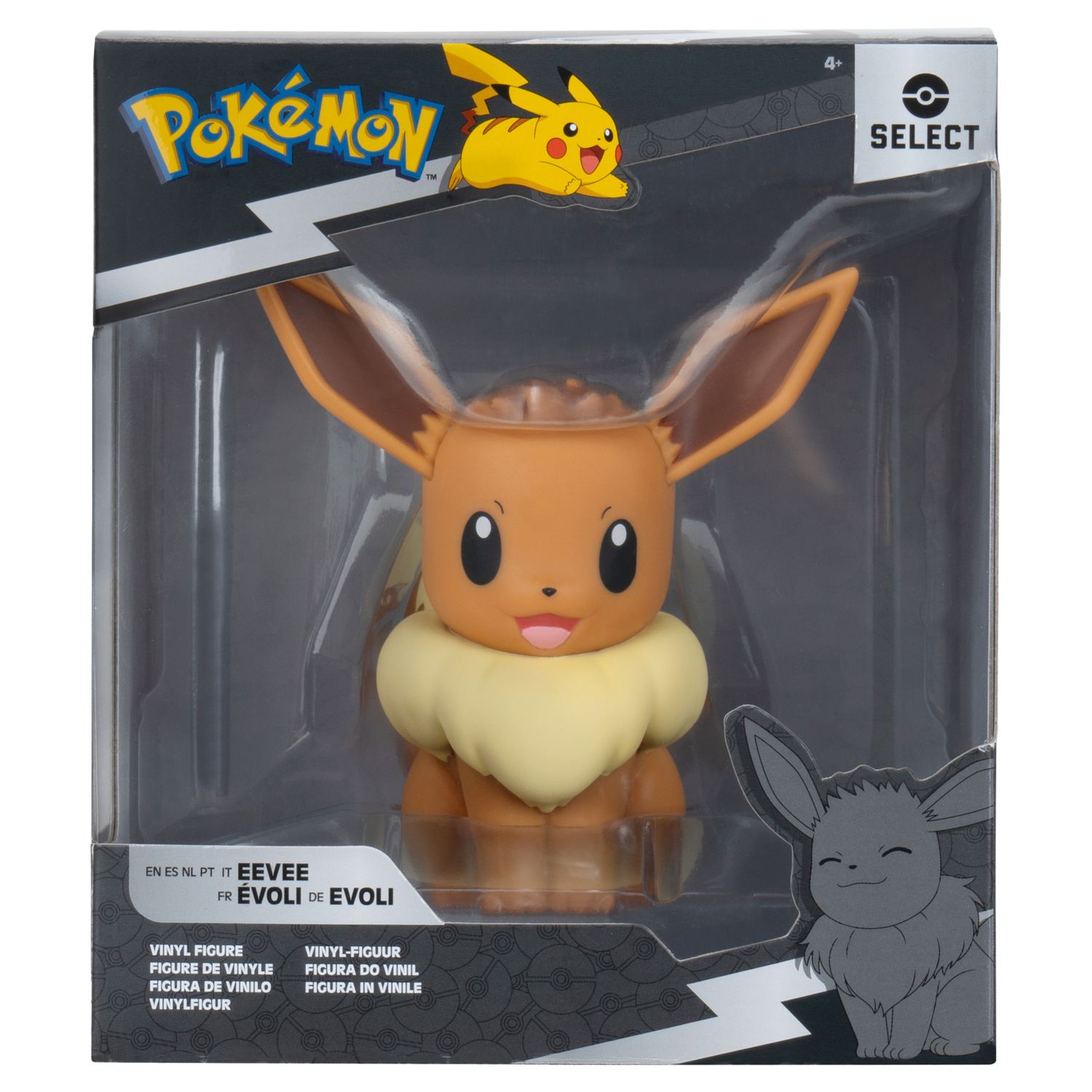 Pokémon eevee deluxe - figure da collezione in vinile da 12 cm - POKEMON