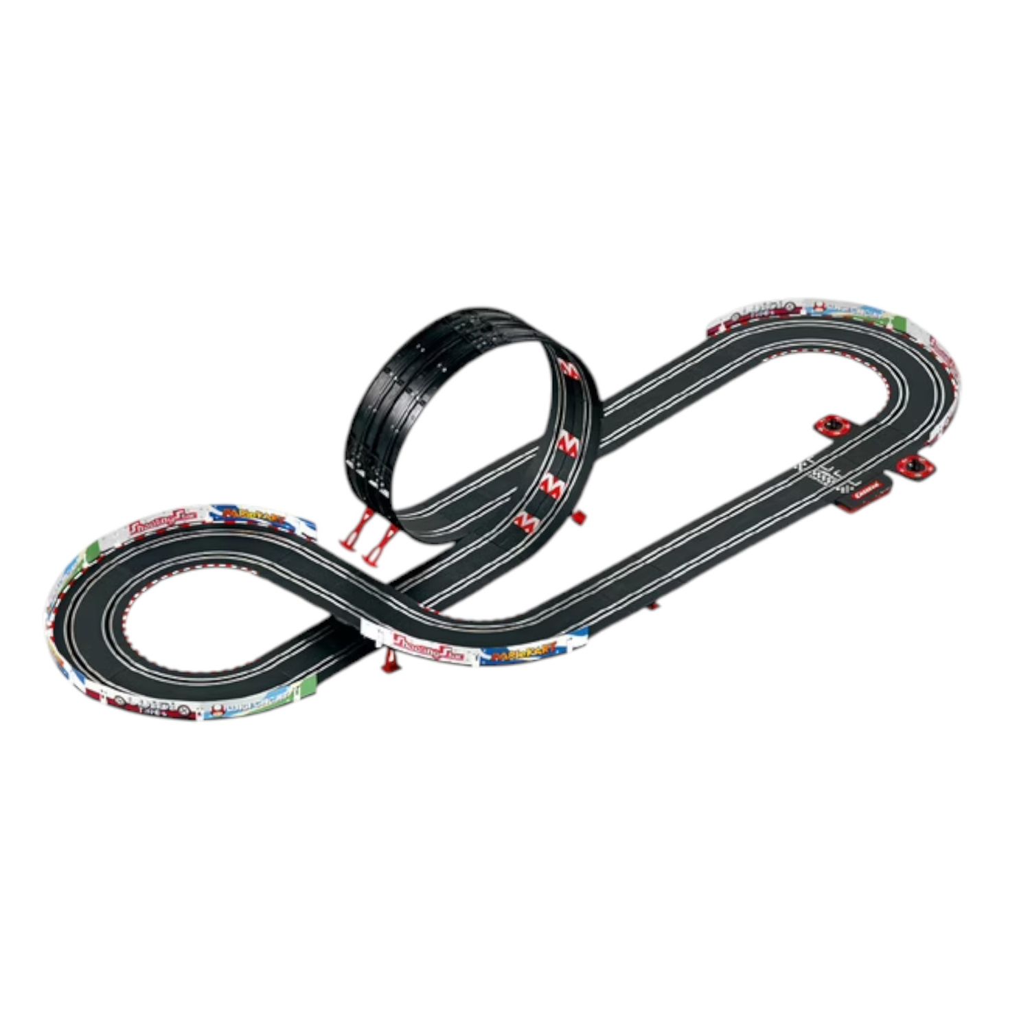 Circuito carrera go mario kart – pista 4,9 m con mario e luigi - Super Mario