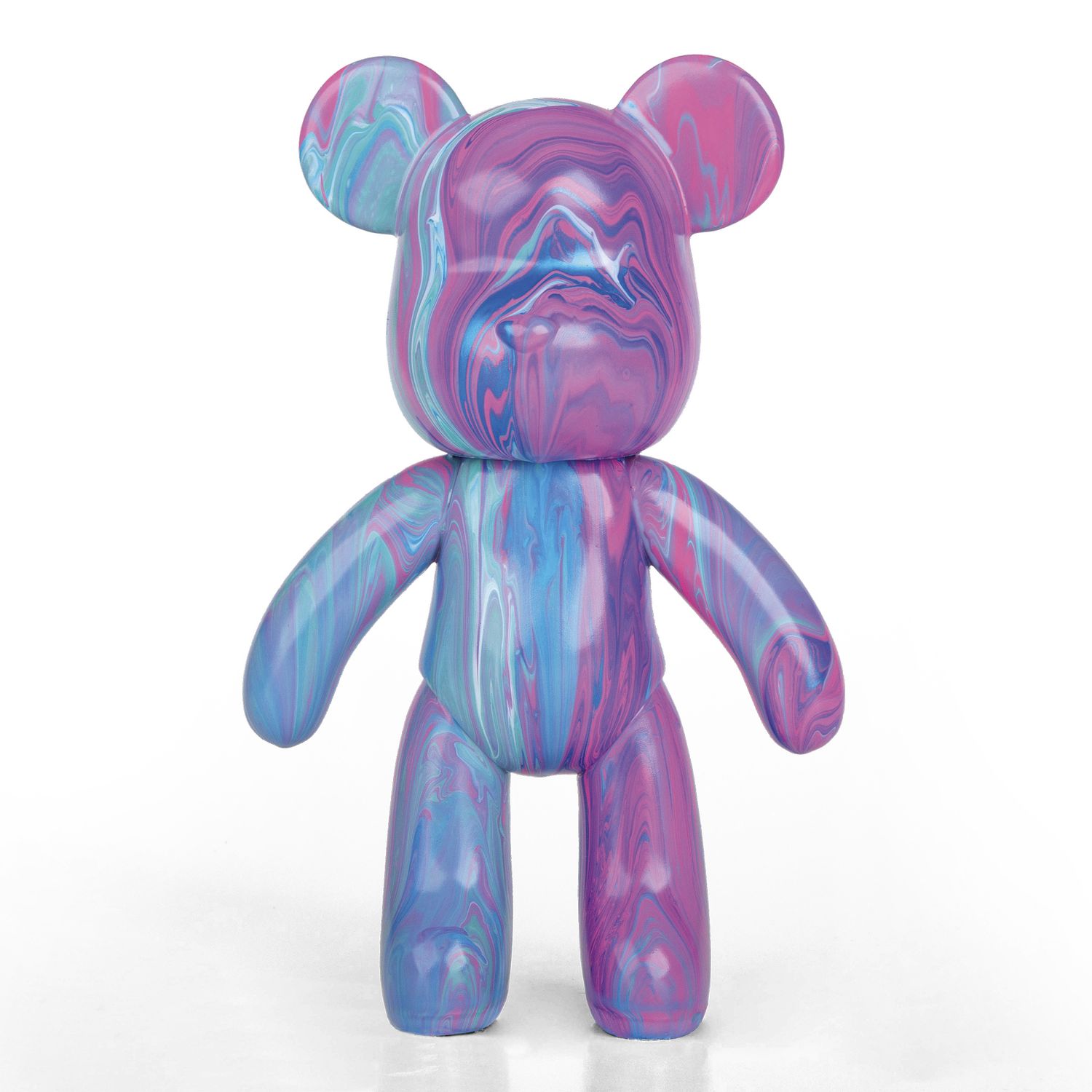 Fluid art orsetto 22cm – kit creativo con colori acrilici - CREA MANIA