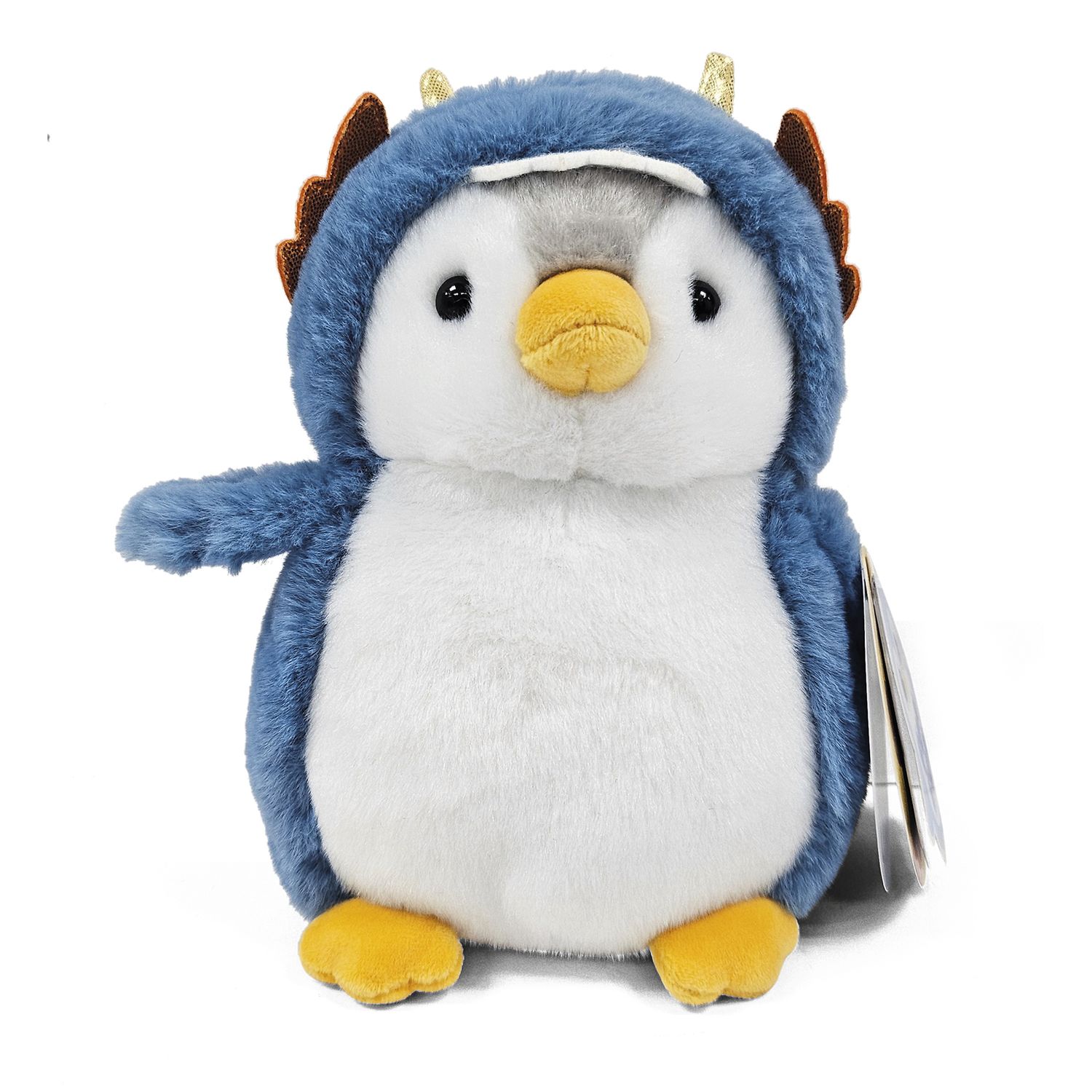 Peluche pinguino travestito 16 cm - unicorno, draghetto o giraffa - morbido e colorato - AMI PLUSH