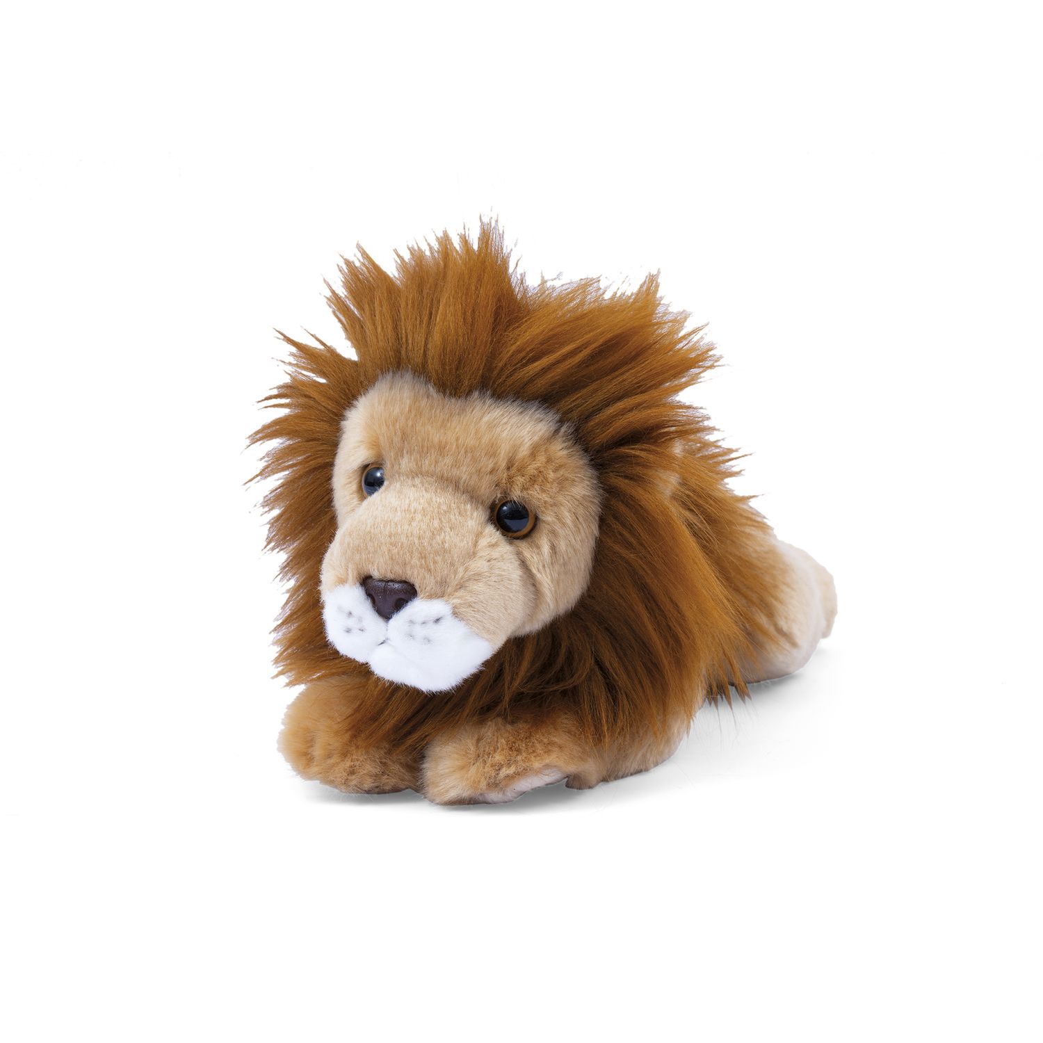 Peluche animali della savana 35 cm - leone, tigre bianca o ghepardo - morbido e realistico - AMI PLUSH
