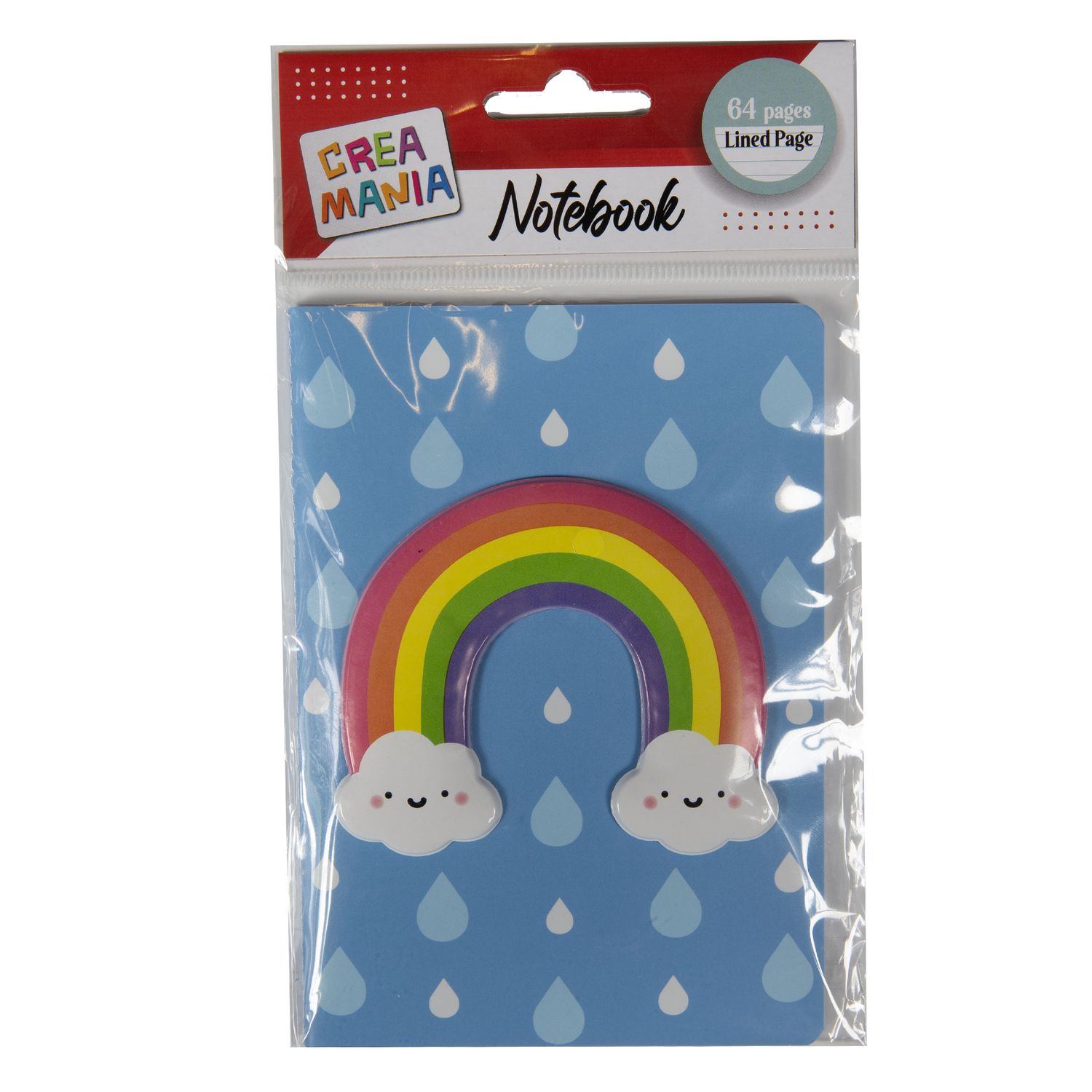 Mini notebook assortito a righe tascabile rainbow o panda - CREA MANIA