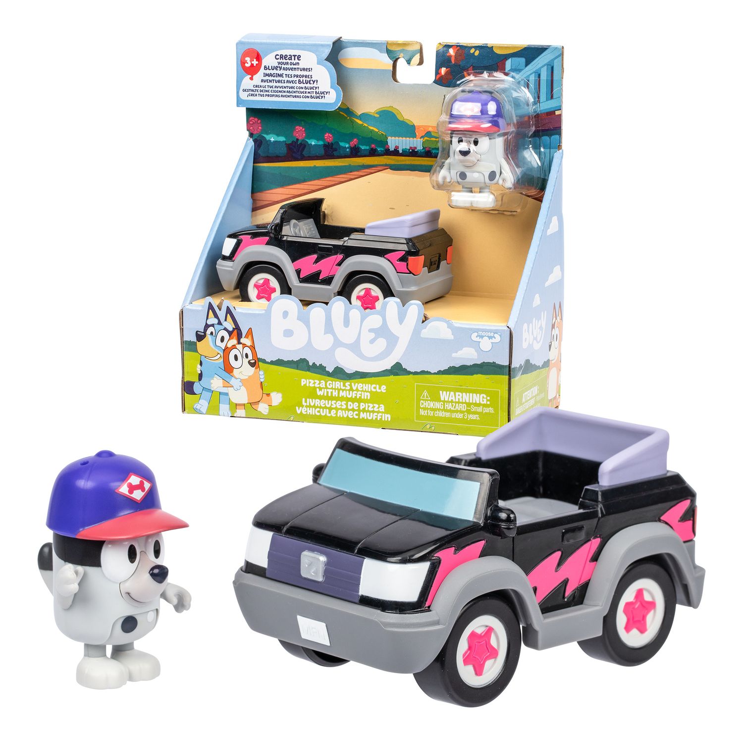 Bluey mini veicolo con personaggio assortito - BLUEY