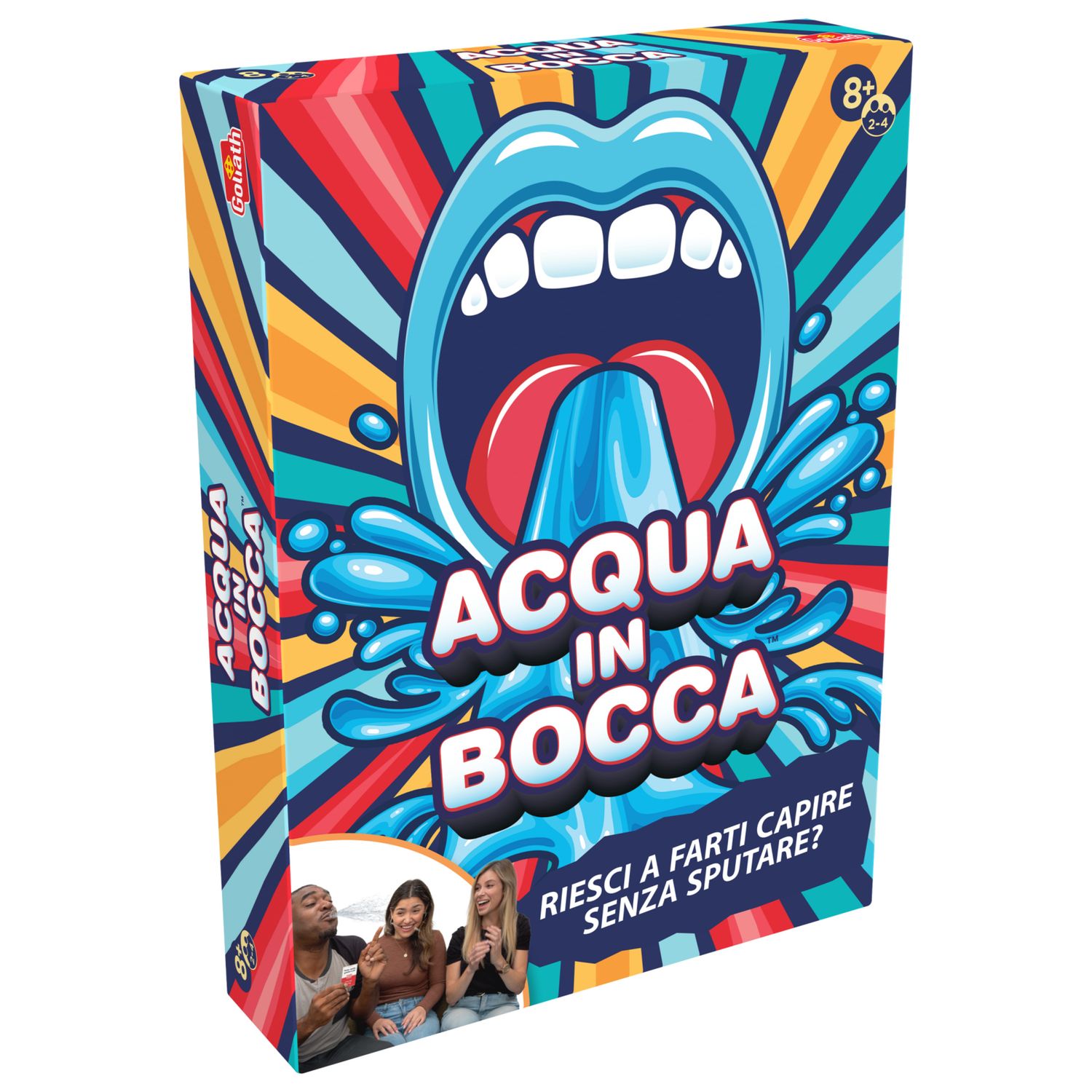 Acqua in bocca - dagli 8 anni - party game divertente per amici e famiglia  - gioco di squadra per indovinare il maggior numero di parole - 