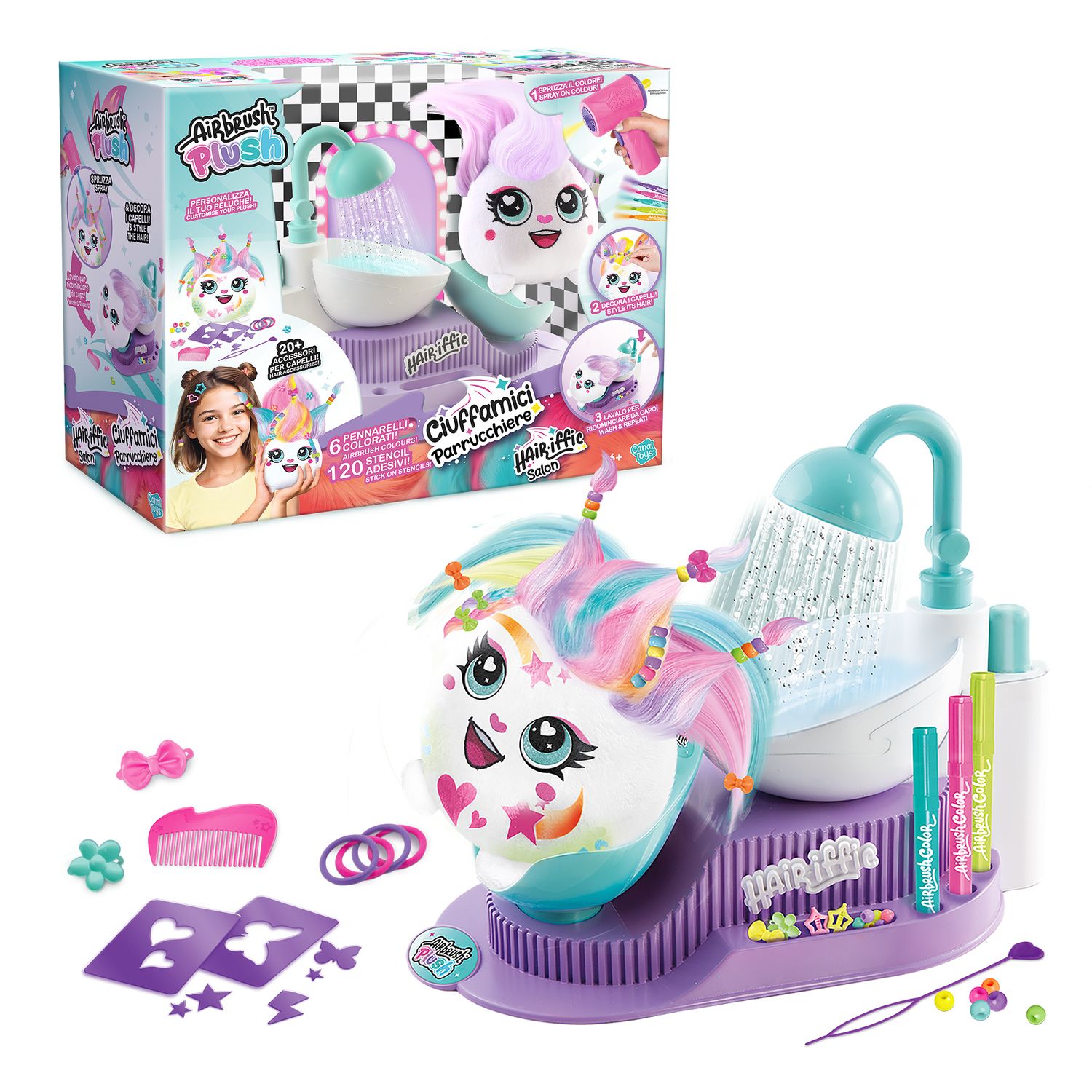 Airbrush plush parrucchiere – salone di bellezza dei ciuffamici - AIRBRUSH