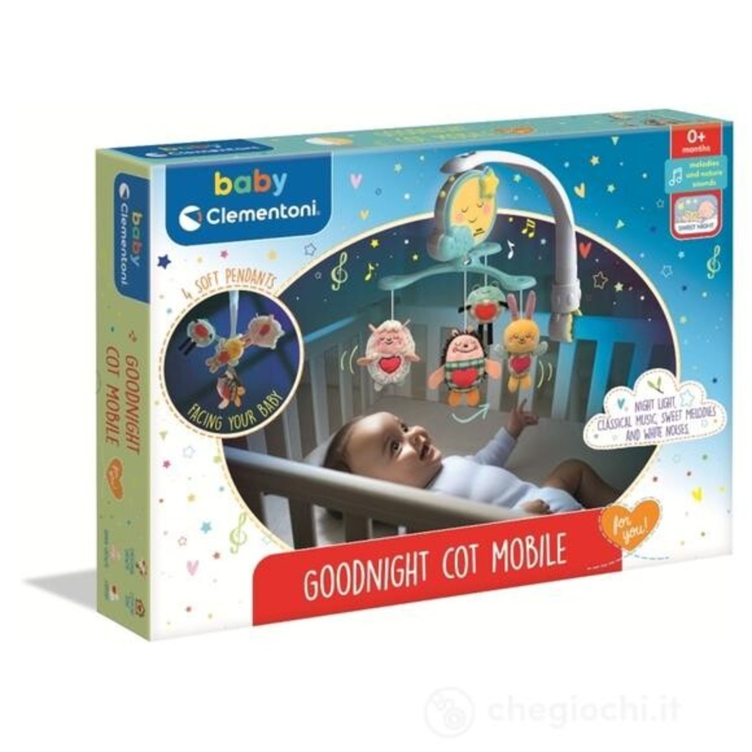 Goodnight cot mobile 0m+- clementoni - BABY CLEMENTONI, CLEMENTONI