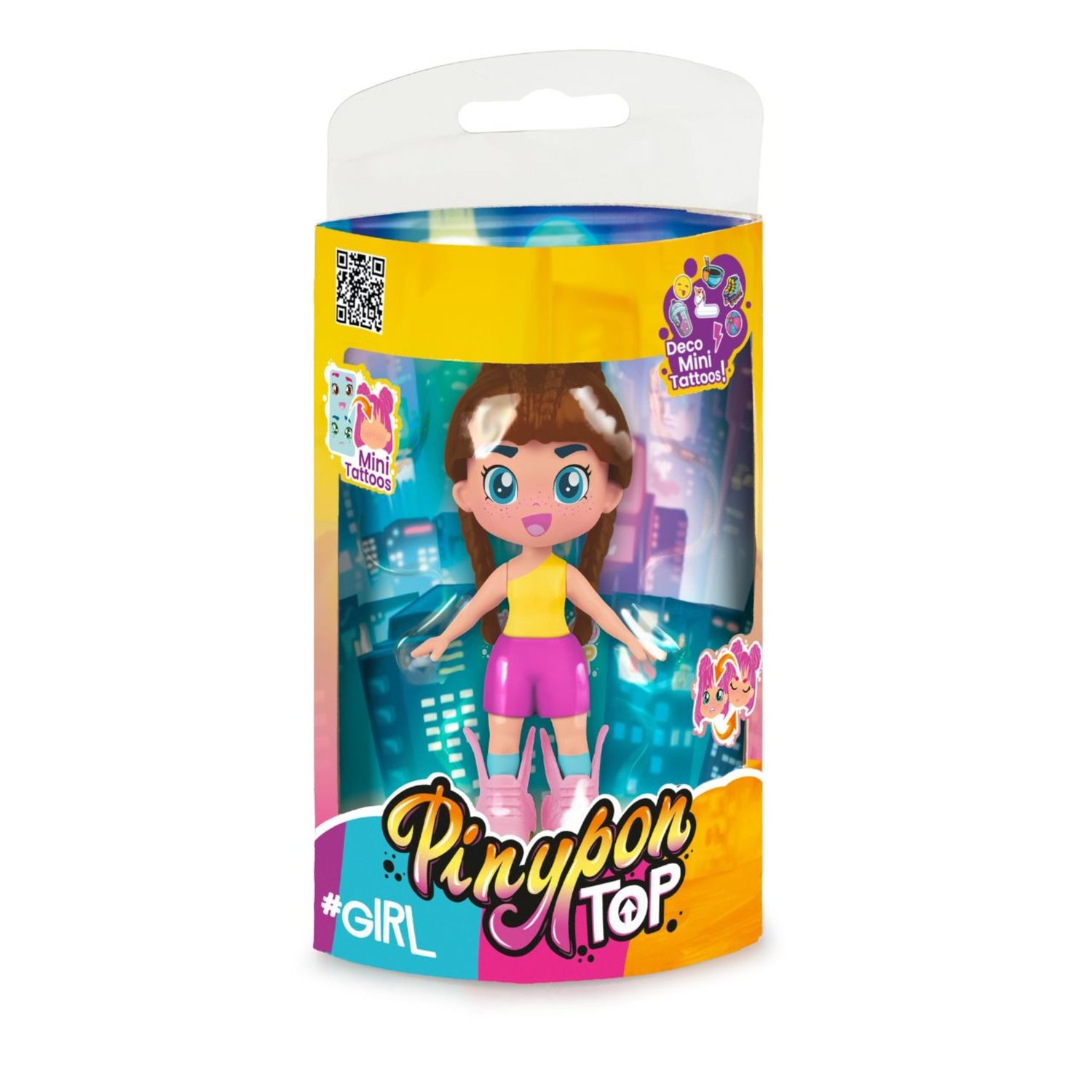 Pinypon set 4 ragazze street style – figure 11 cm con abiti intercambiabili assortito - PINYPON