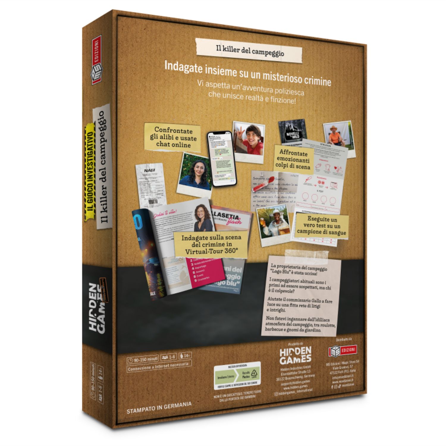 Hidden games - luogo del reato - il killer del campeggio - ms edizioni - HIDDEN SIDE