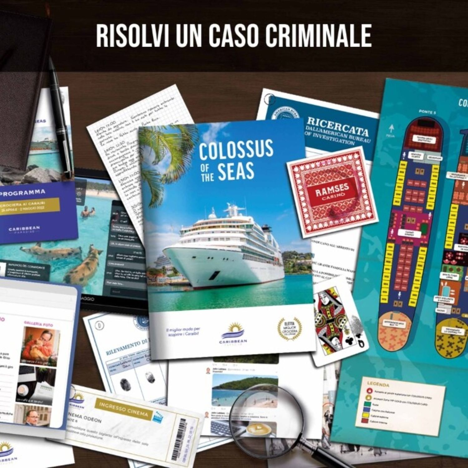 Profiler - sparizione ai caraibi - ms edizioni - gioco investigativo - 