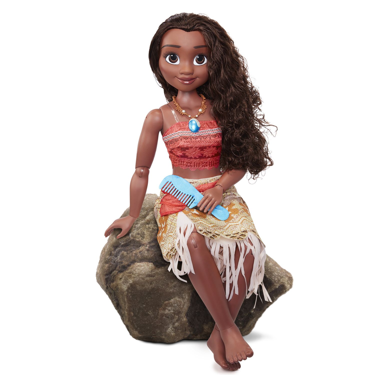 Oceania 2 - playdate vaiana 81 cm, snodabile con capelli lunghi e accessori - DISNEY PRINCESS