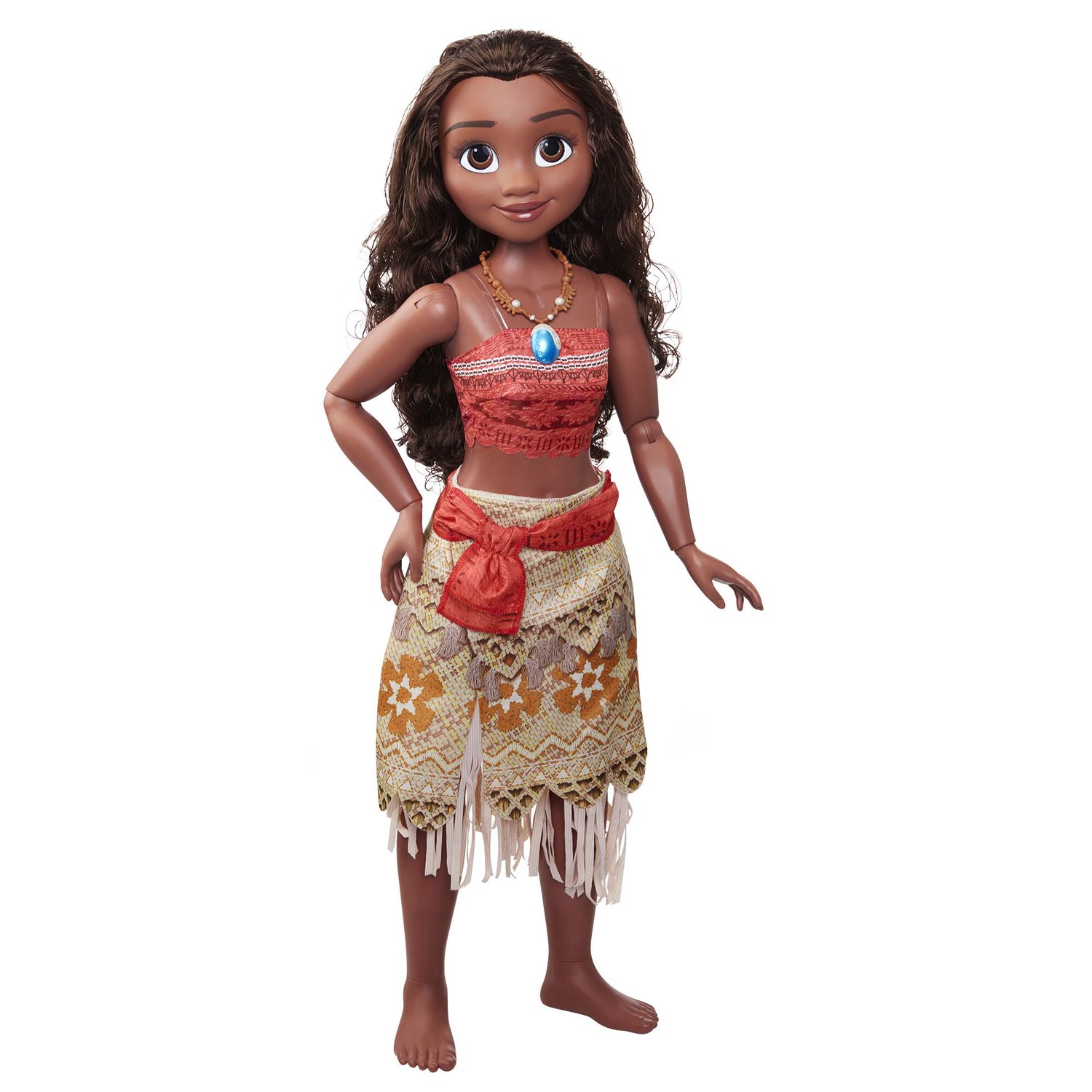 Oceania 2 - playdate vaiana 81 cm, snodabile con capelli lunghi e accessori - DISNEY PRINCESS