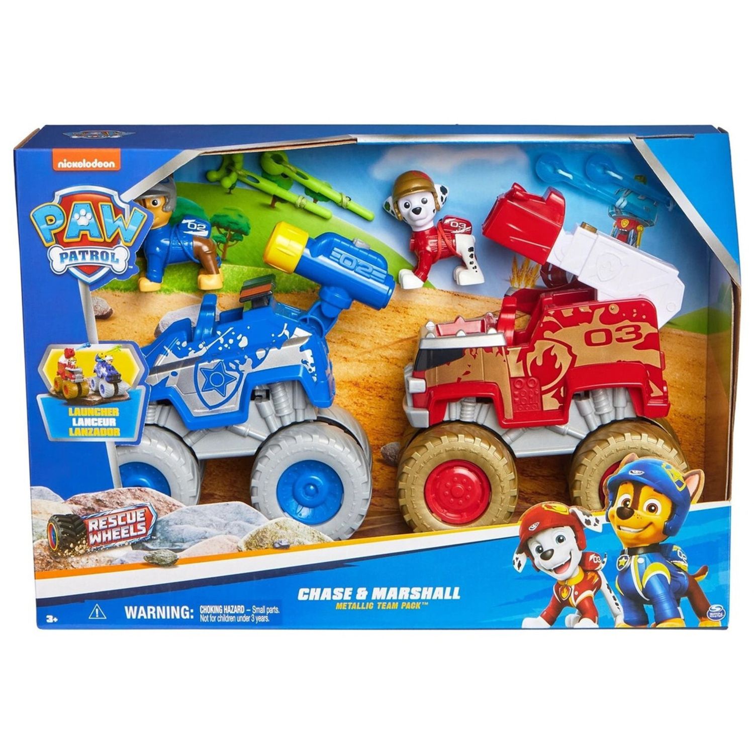 Paw patrol: rescue wheels, camion di marshall e chase - Paw Patrol