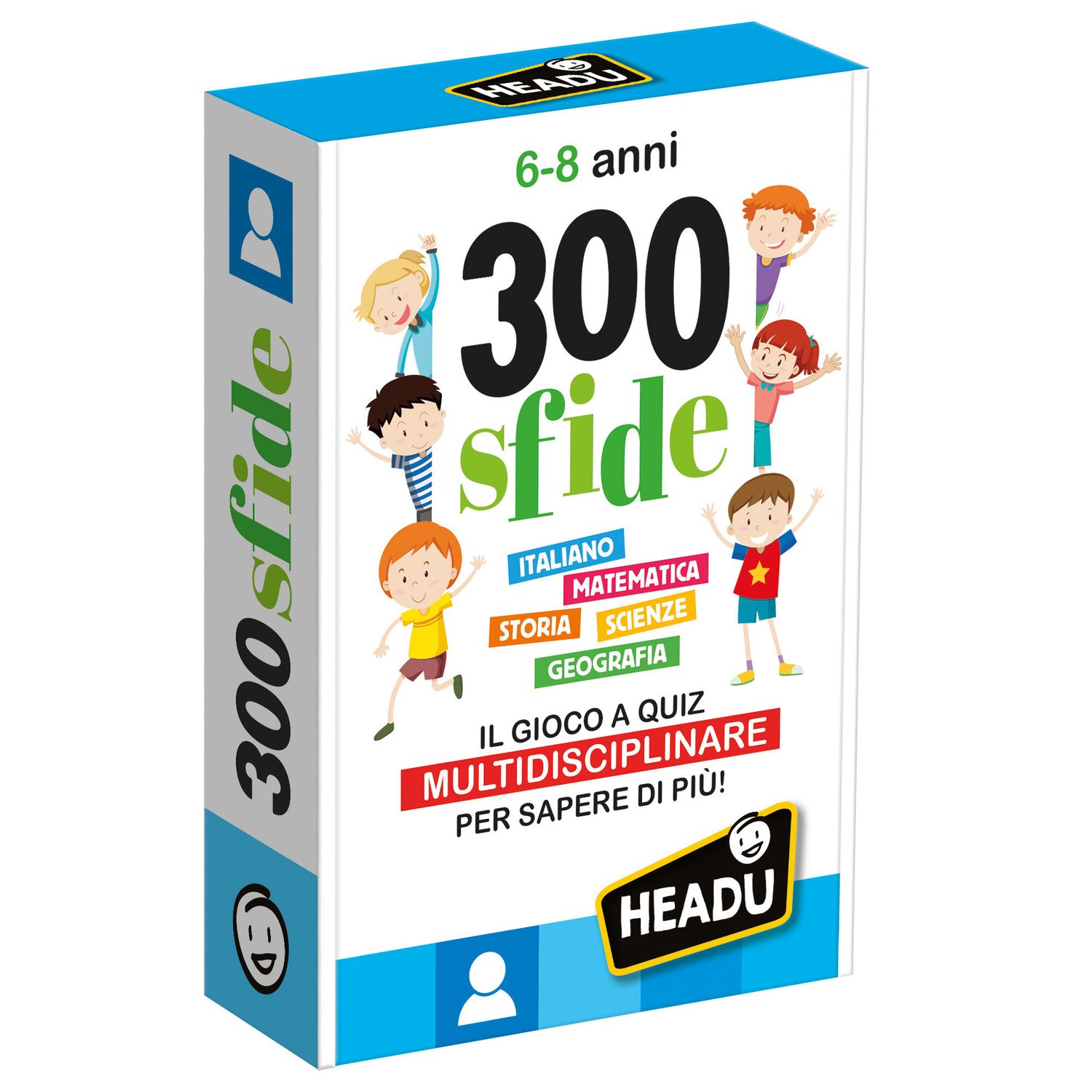 300 sfide 6-8 anni - quiz educativo per sviluppare le competenze - HEADU