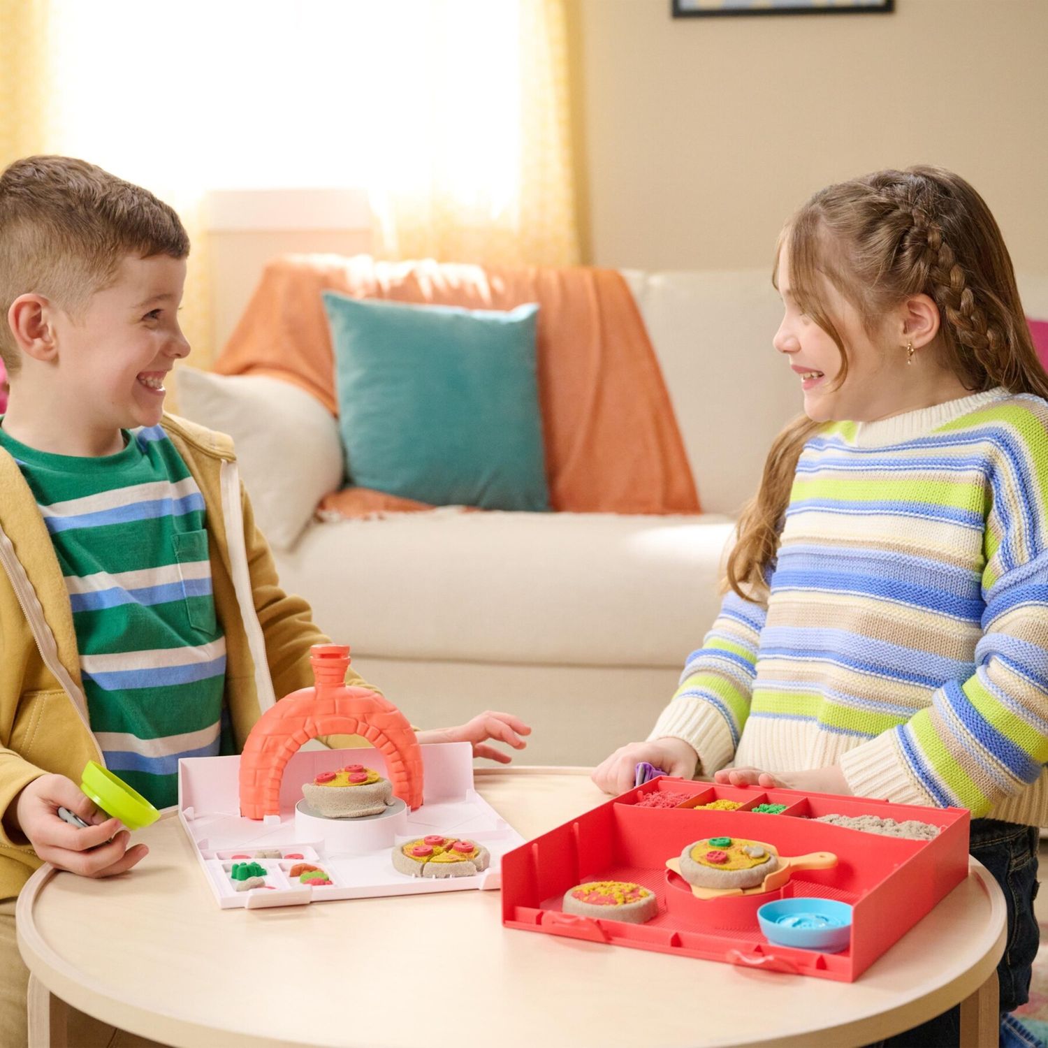 Kinetic sand, set di gioco squish pizza - KINETIC SAND