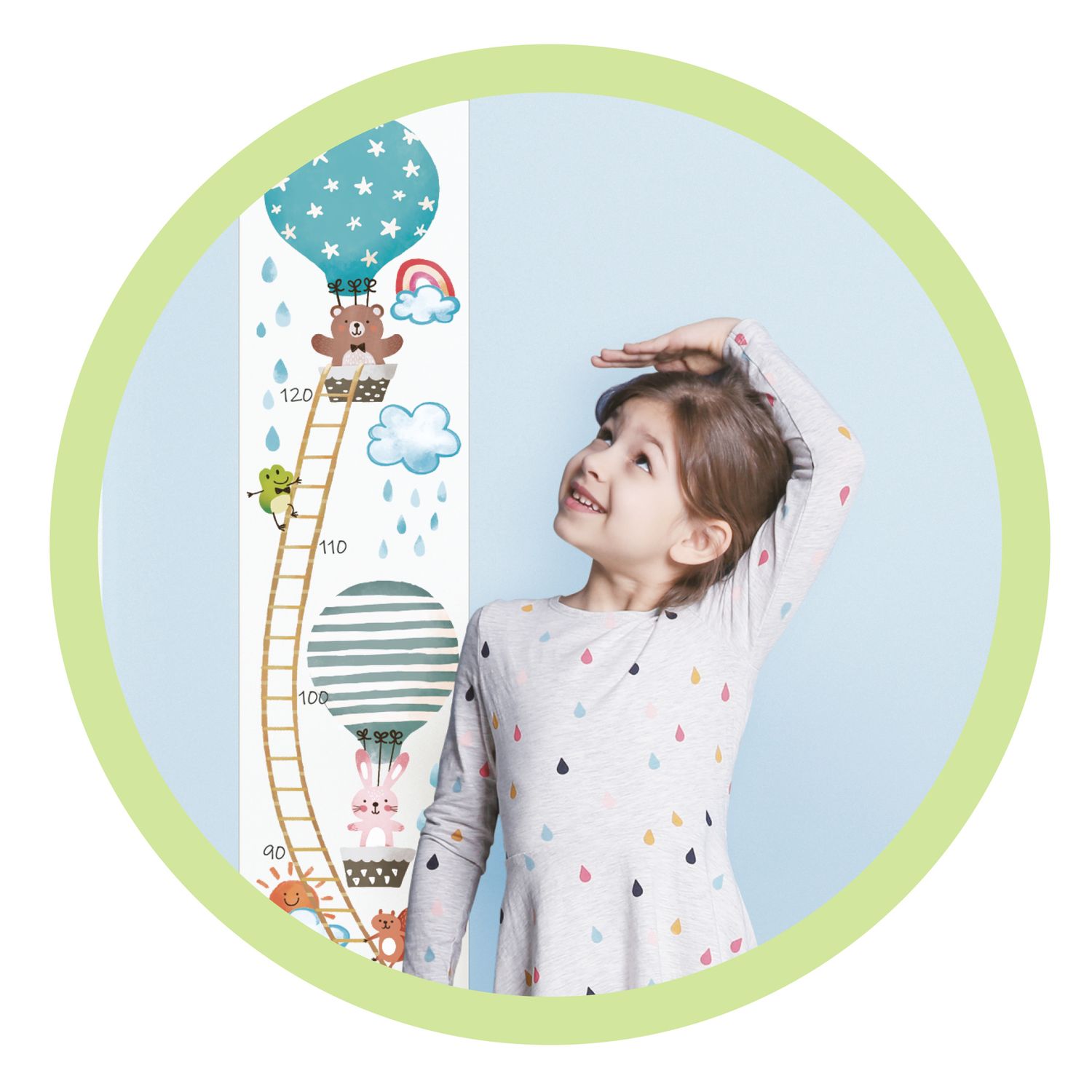 Sticker pop up cameretta 120 cm – adesivo crescita bambini decorativo - BABY SMILE