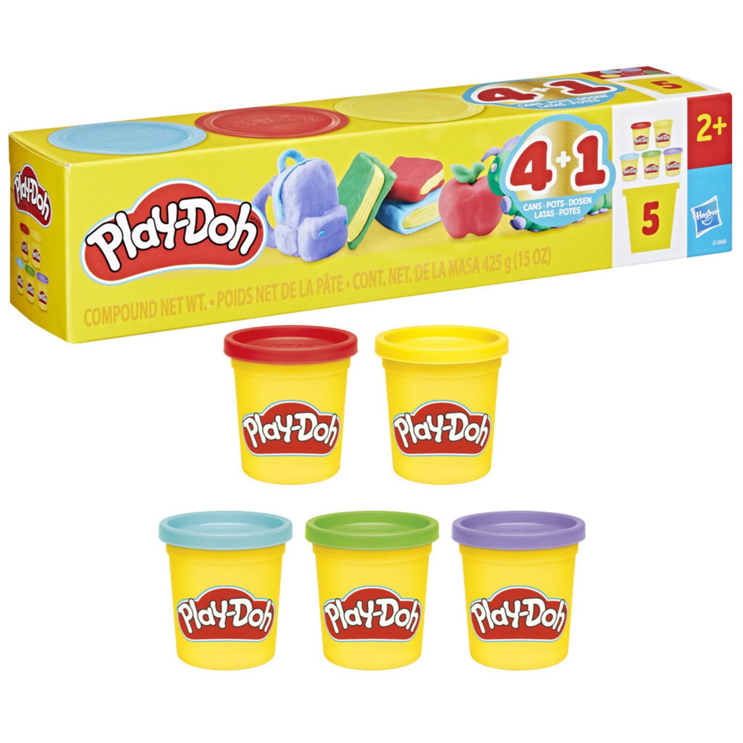 Play-doh 4 vasetti +1 - PLAY-DOH