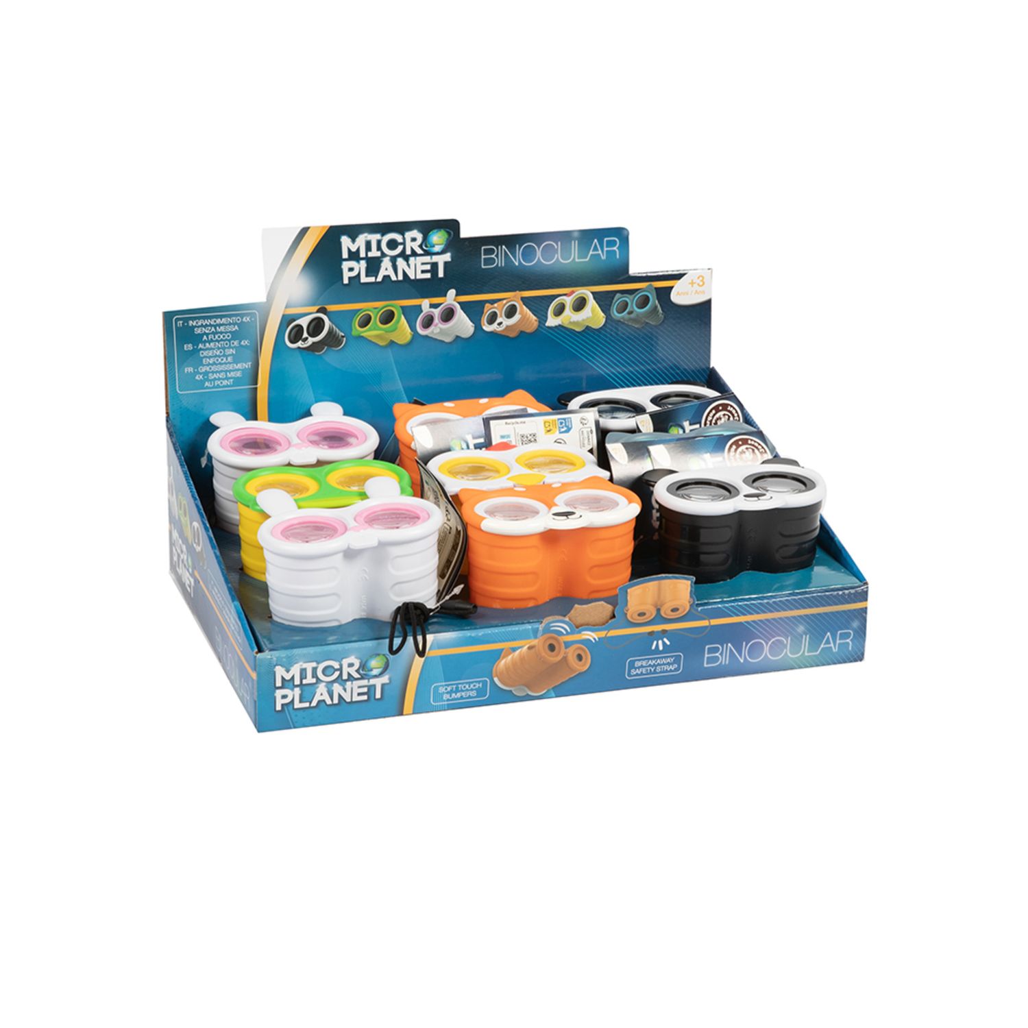 Binocolo giocattolo colorato animali assortito - MICRO PLANET
