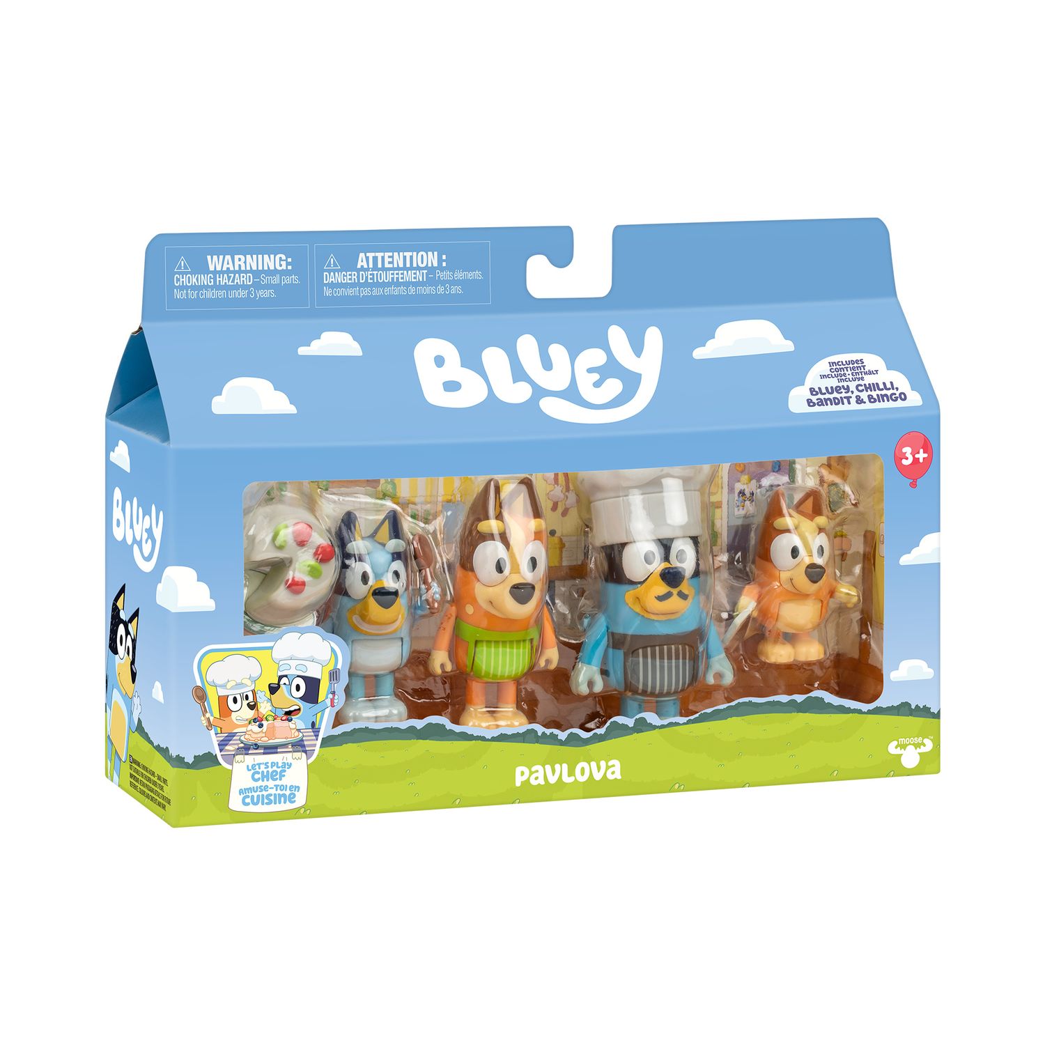 Bluey set 4 personaggi tema “pavlova” - BLUEY