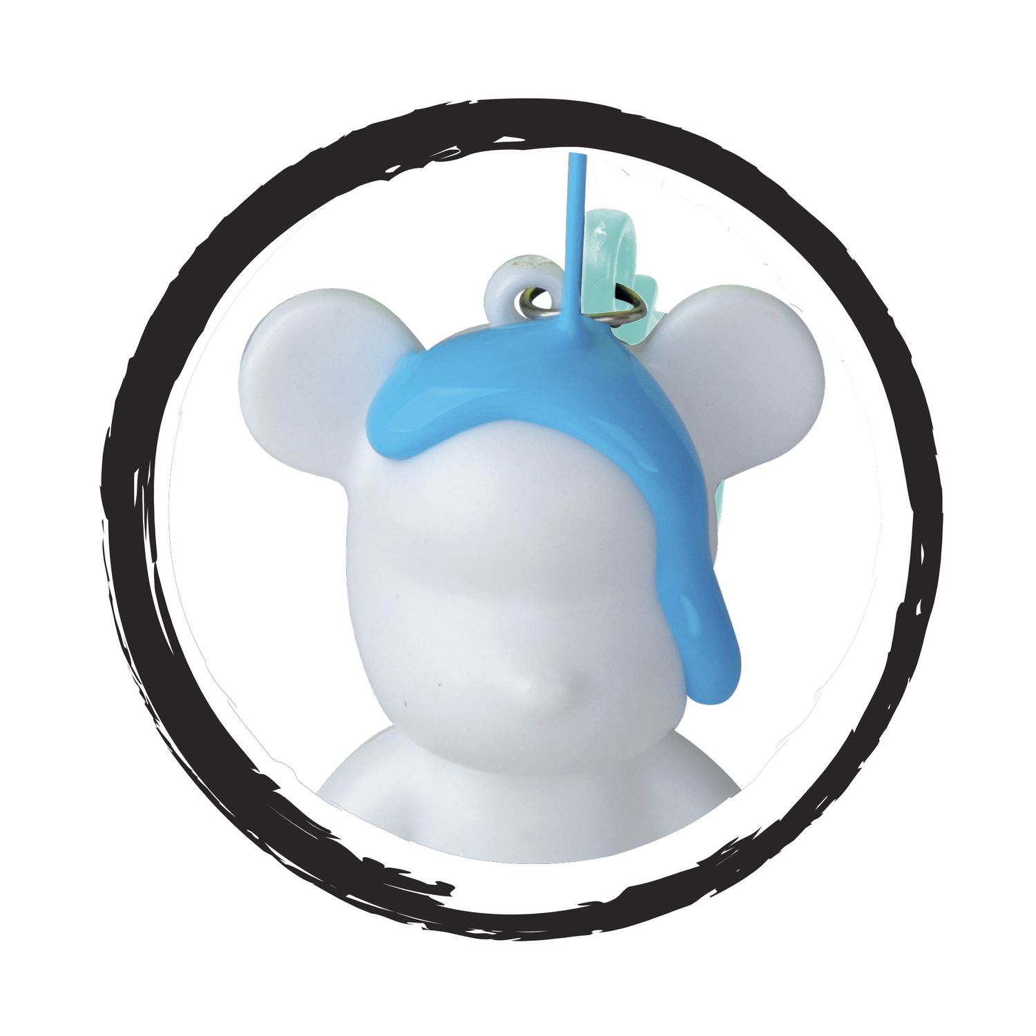 Fluid art kit portachiavi – 2 orsetti da decorare con colori acrilici - CREA MANIA