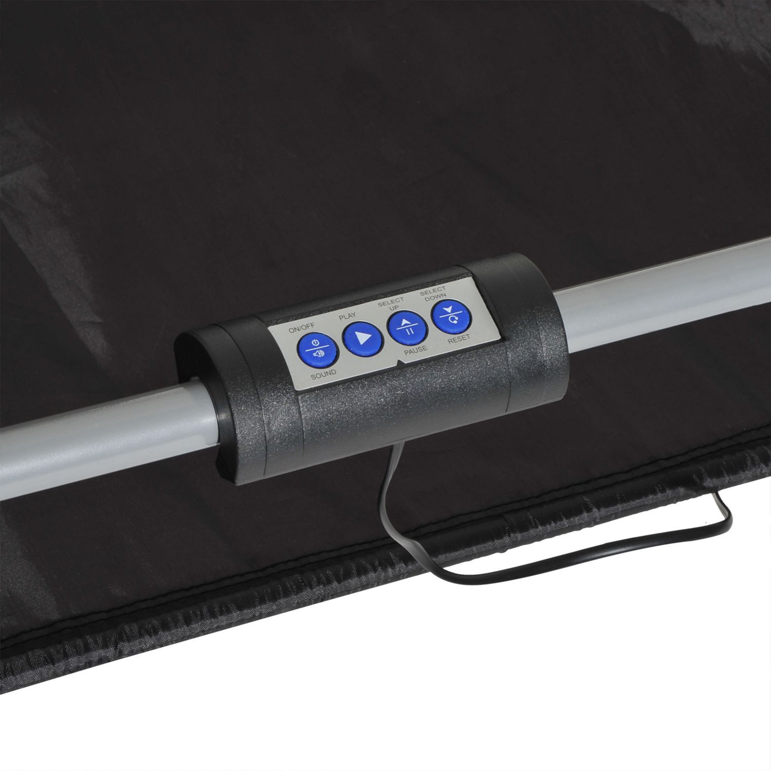 Canestri basket con tabellone led, 4 palloni e 8 modalità di gioco, 205x110x205 cm, bianco e nero - 